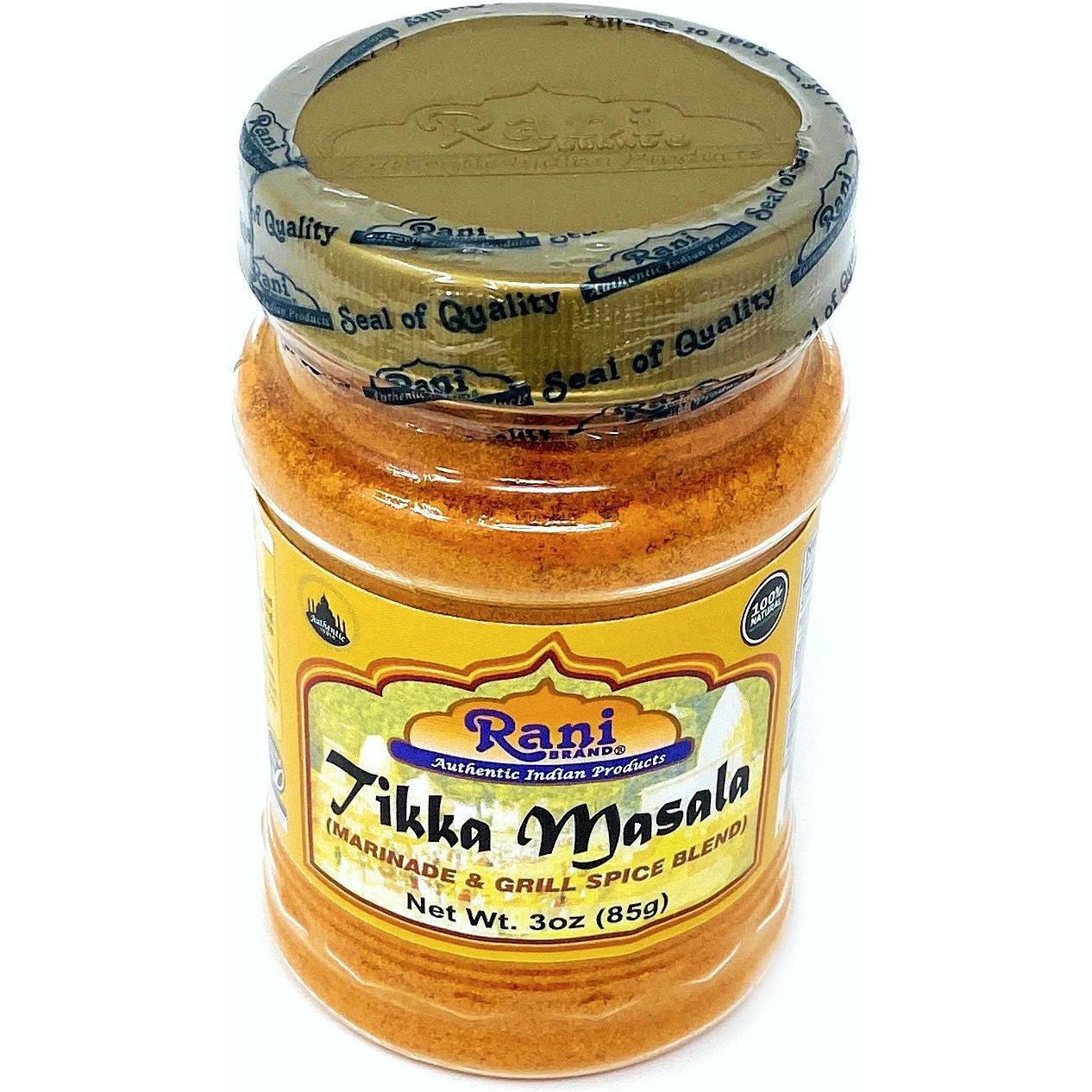 Rani Tikka Masala Indian 7-Spice Blend 3oz (85g) ~ All Natural, Salt-Free | Vegan | No Colors | Gluten Friendly | NON-GMO