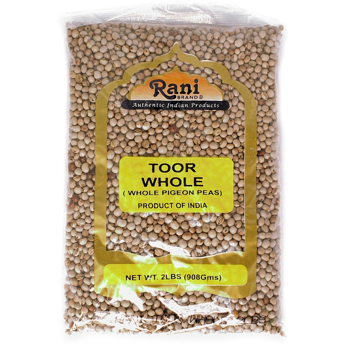Rani Toor (Pigeon Peas) Whole 2lbs (32oz) ~ All Natural | Gluten Friendly | NON-GMO | Vegan | Indian Origin
