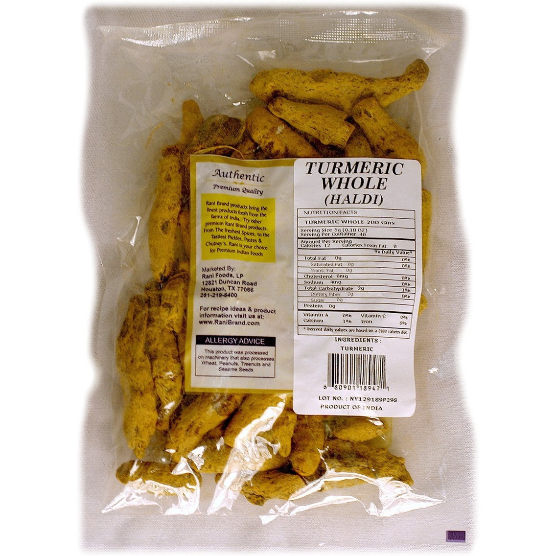 Rani Turmeric Whole 200Gm
