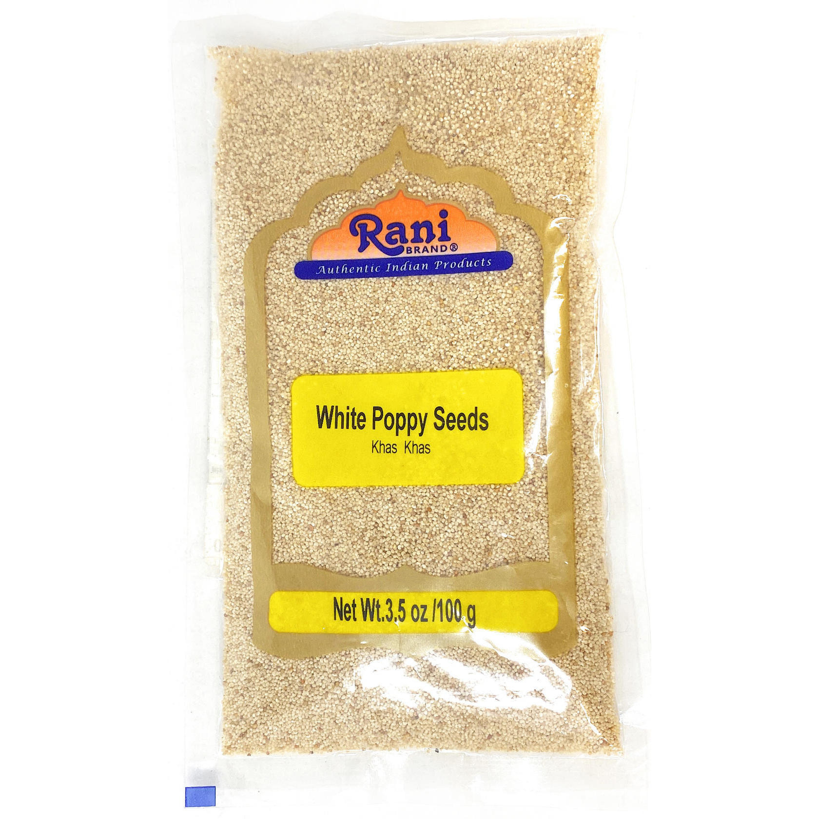 Rani White Poppy Seeds Whole (Khus Khus) Spice 3.5oz (100g) ~ Natural | Vegan | Gluten Free Ingredients | NON-GMO | Indian Origin