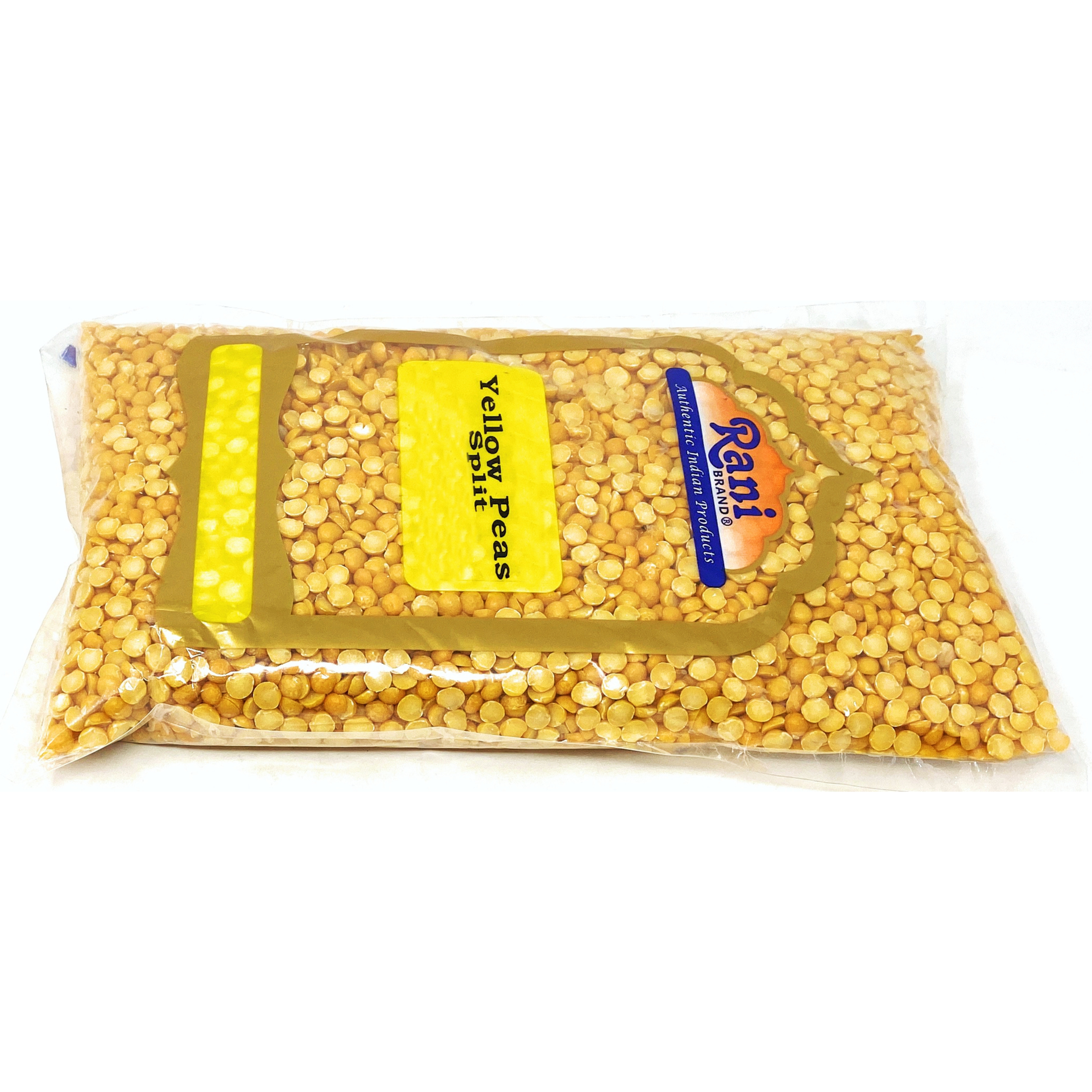 Rani Yellow Peas Split, Dried (Vatana, Matar) 4lbs (64oz) ~ All Natural | Vegan | Gluten Friendly | Product of USA