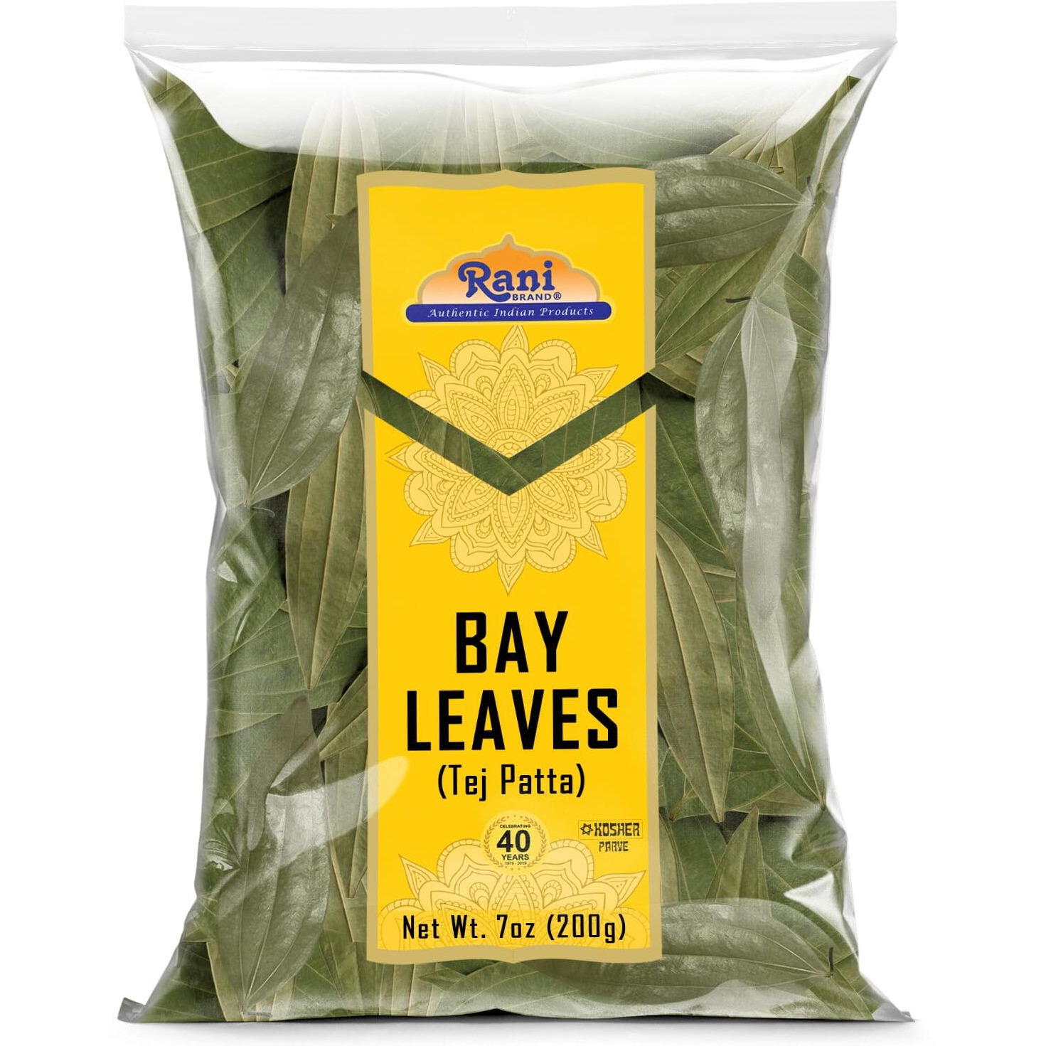 Rani Bay Leaf (Leaves) Whole Spice Hand Selected Extra Large 7oz (200g) ~ All Natural, Gluten Friendly, NON-GMO, Kosher, Vegan, Indian Origin (Tej Patta)