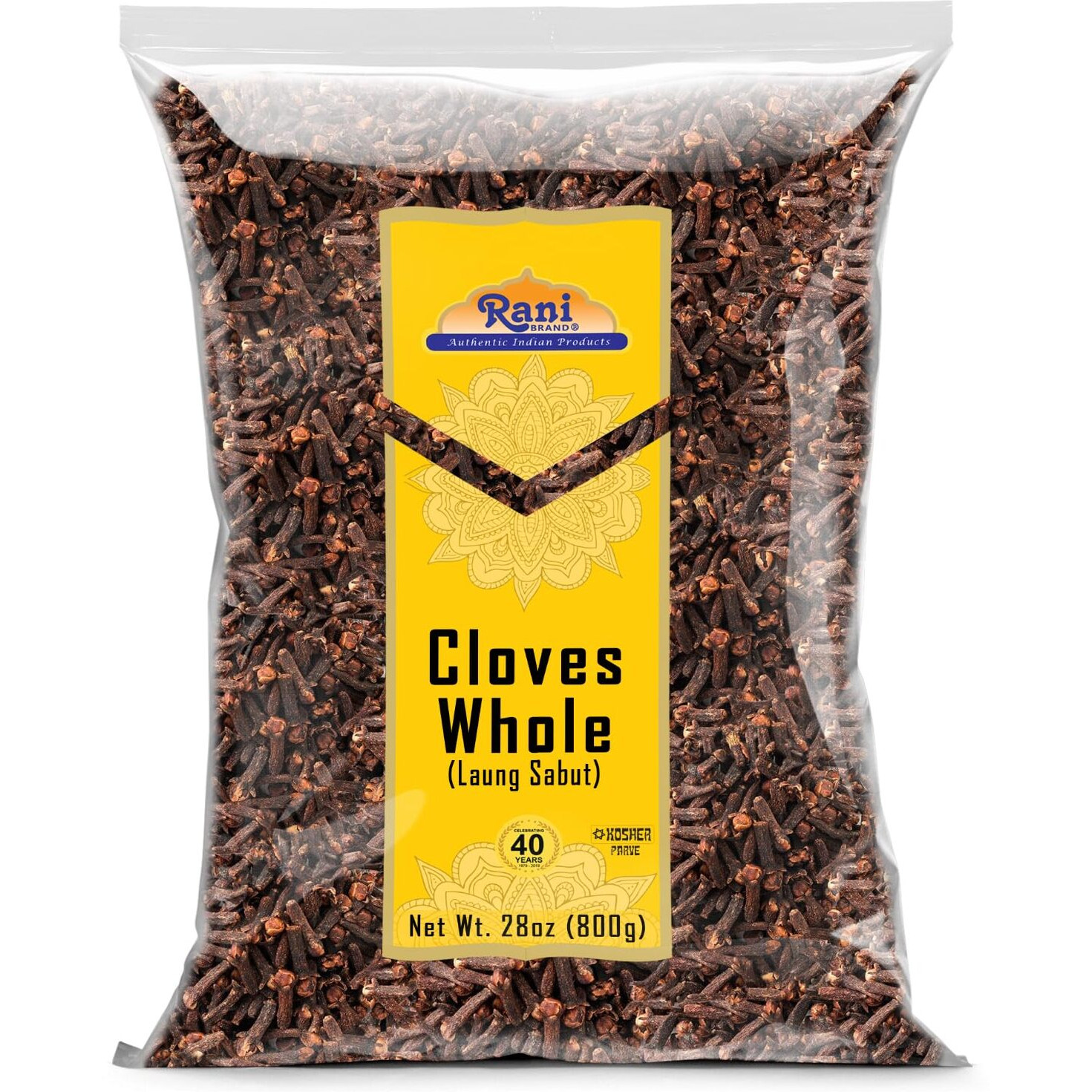 Rani Cloves Whole (Laung) 28oz (800g) Great for Food, Tea, Pomander Balls and Potpourri, Hand Selected, Spice ~ All Natural, NON-GMO, Kosher, Vegan, Gluten Friendly, Indian Origin