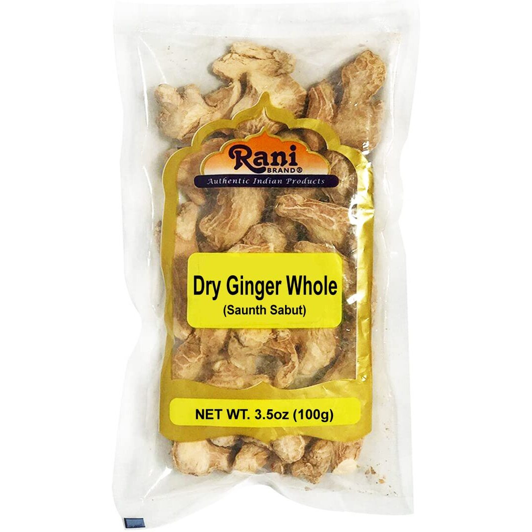 Rani Ginger (Adarak Sabut) Whole, Spice 3.5oz (100g) ~ All Natural, Vegan, Gluten Friendly, NON-GMO, Indian Origin