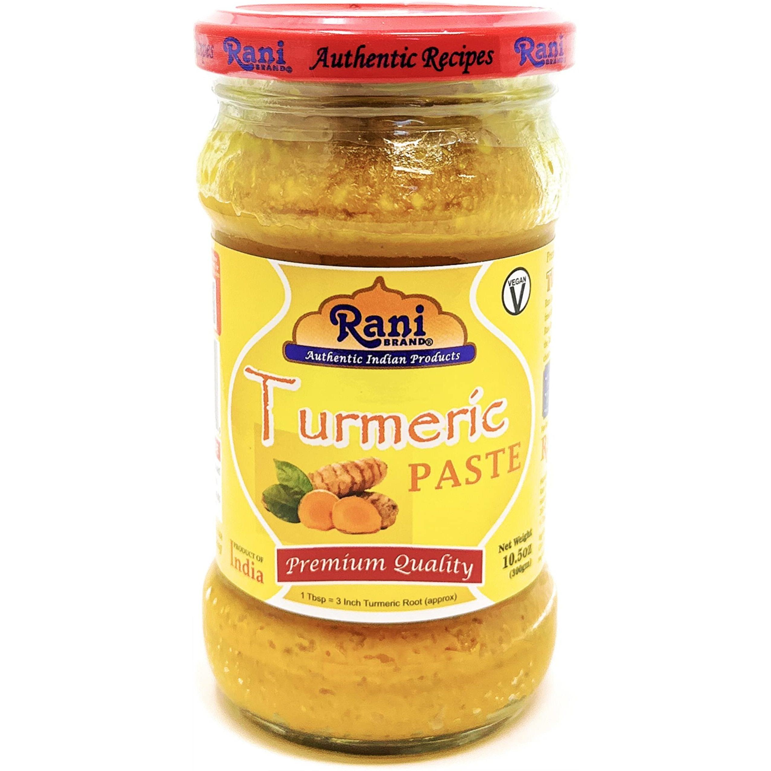 Rani Turmeric (Haldi) Paste 10.5oz (300g) Glass Jar ~ All Natural, Vegan, Gluten Free, NON-GMO, No Colors, Indian Origin (Size 10.5oz (300g))