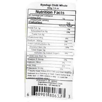 Asian Kitchen (By Rani Brand) Byadagi Chilli Whole, Indian Chilli 14oz (400g) ~ All Natural, Vegan, Gluten Friendly, NON-GMO, Indian Origin