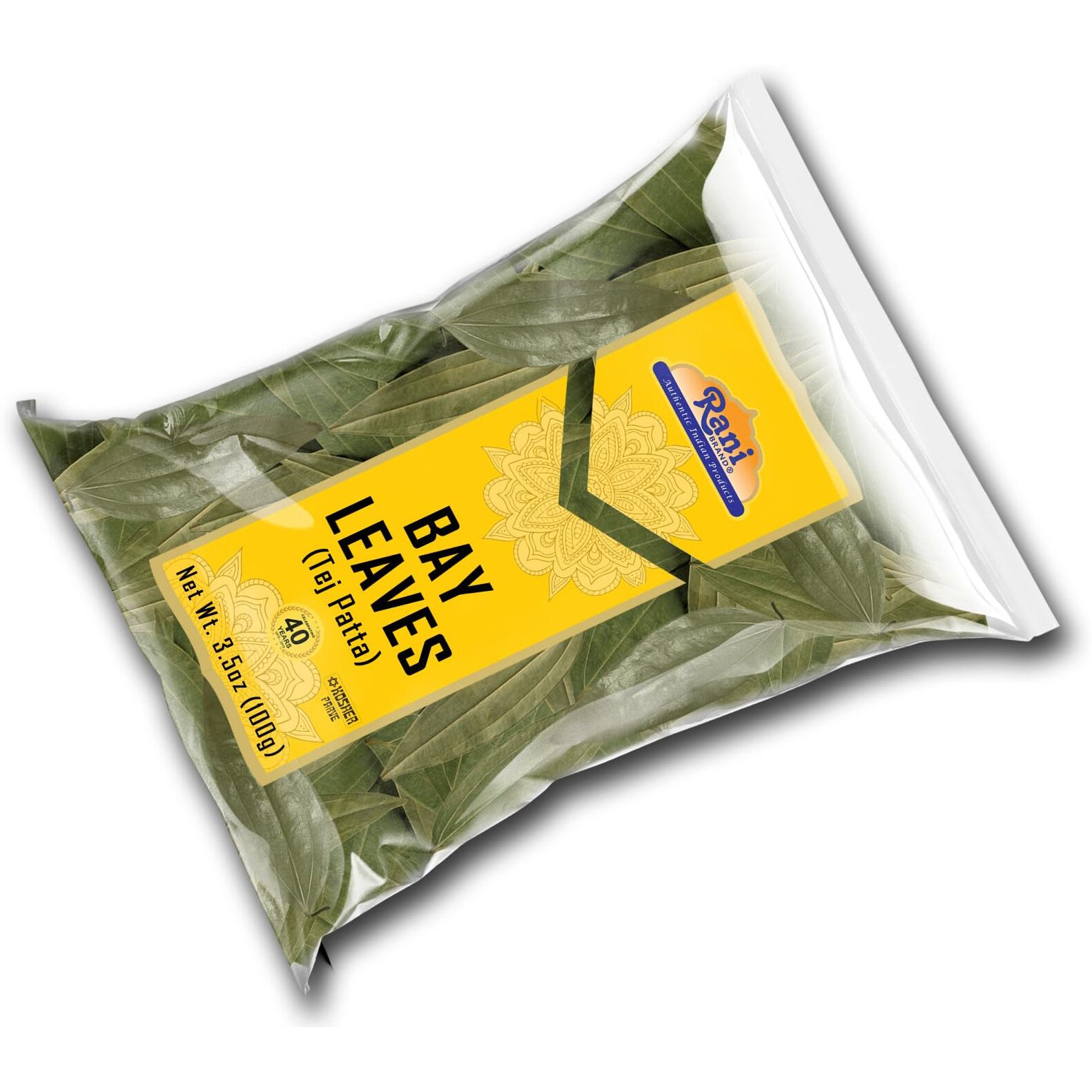 Rani Bay Leaf (Leaves) Whole Spice Hand Selected Extra Large 3.5oz (100g) ~ All Natural | Gluten Friendly | NON-GMO | Kosher | Vegan | Indian Origin (Tej Patta)