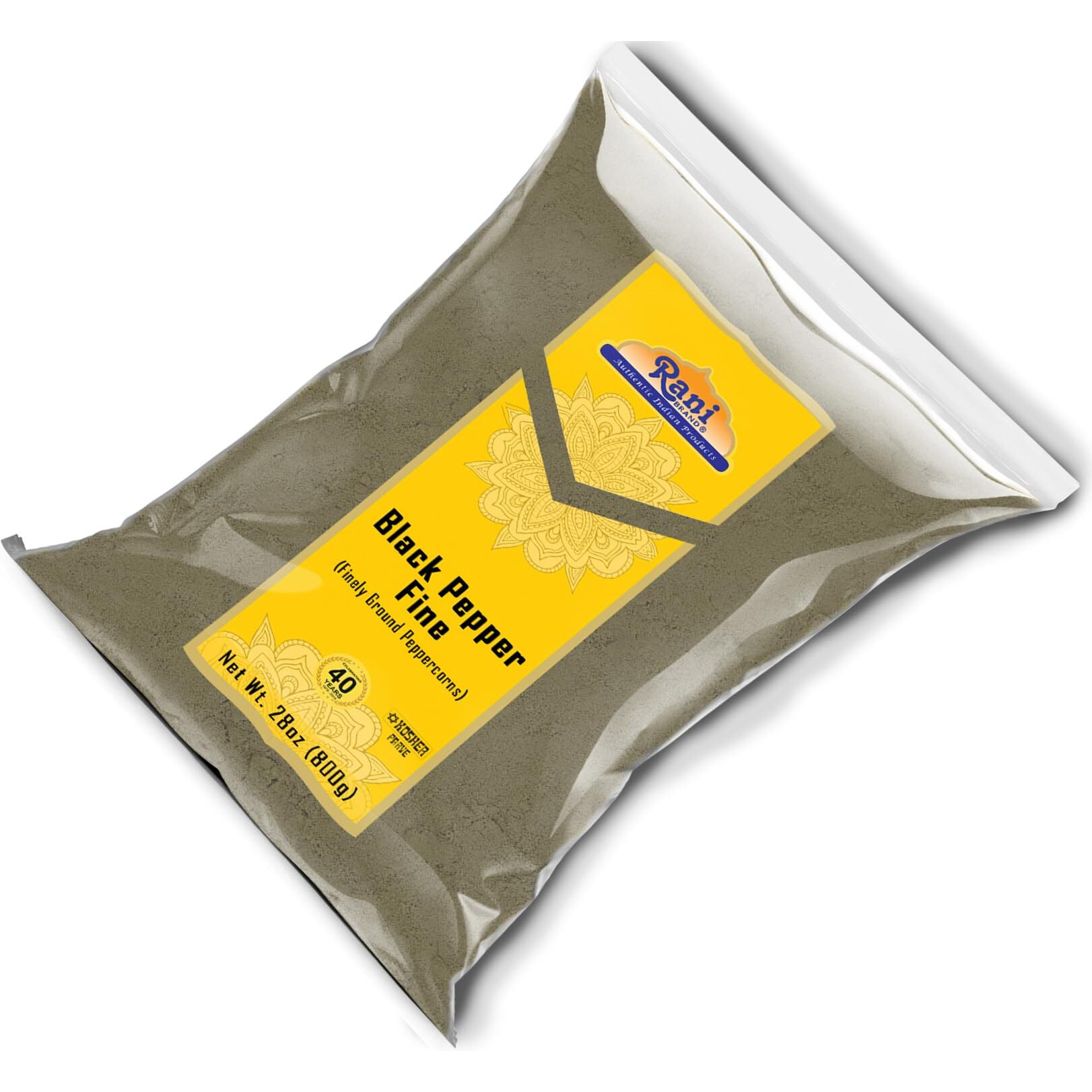 Rani Black Pepper Fine Powder 80 Mesh 28oz (1.75lbs) 800g ~ All Natural, Vegan, Gluten Friendly, NON-GMO, Kosher, Product of Vietnam