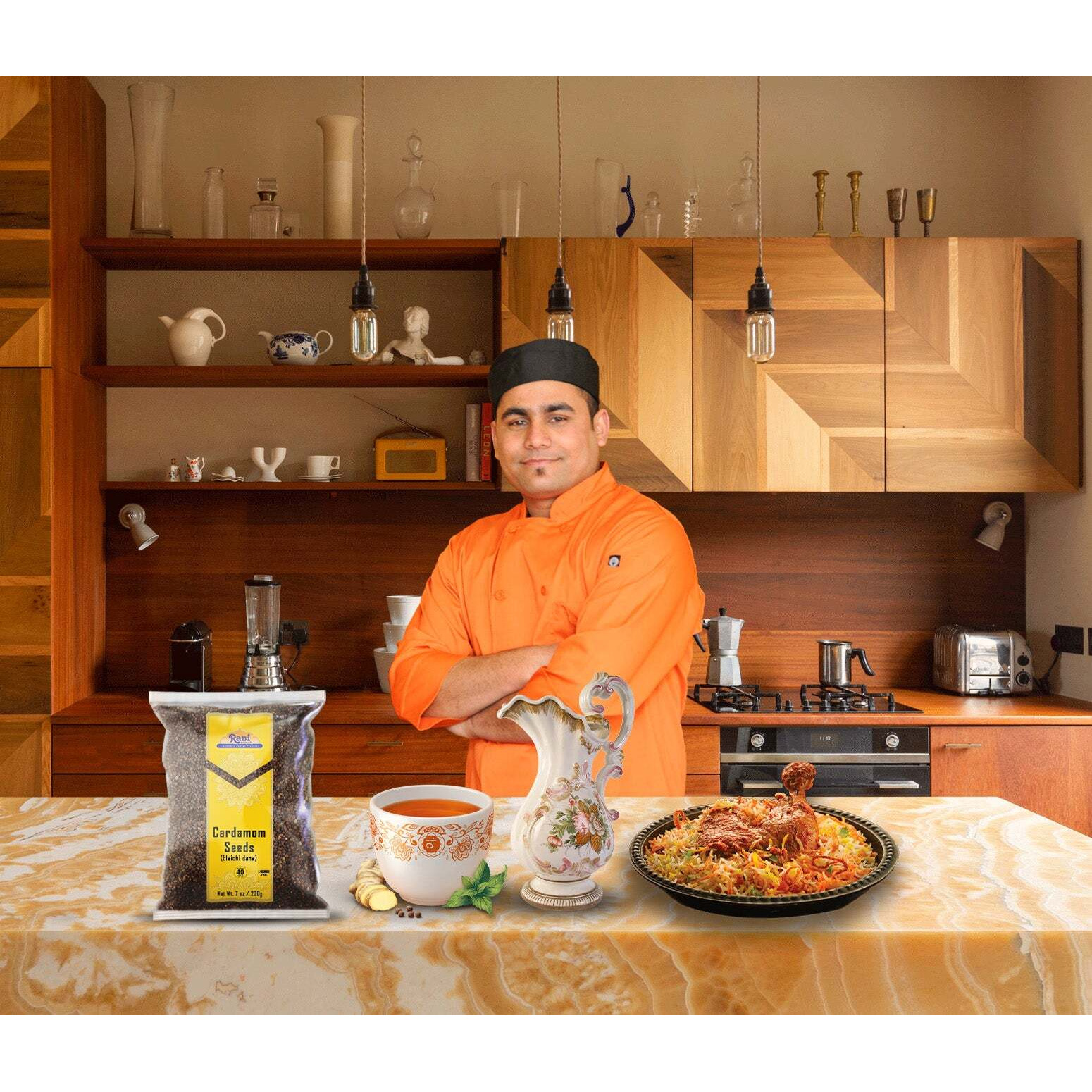Rani Cardamom (Elachi) Decorticated Seeds Indian Spice 7oz (200g) ~ All Natural, Vegan, Gluten Friendly, NON-GMO, Kosher, Indian Origin