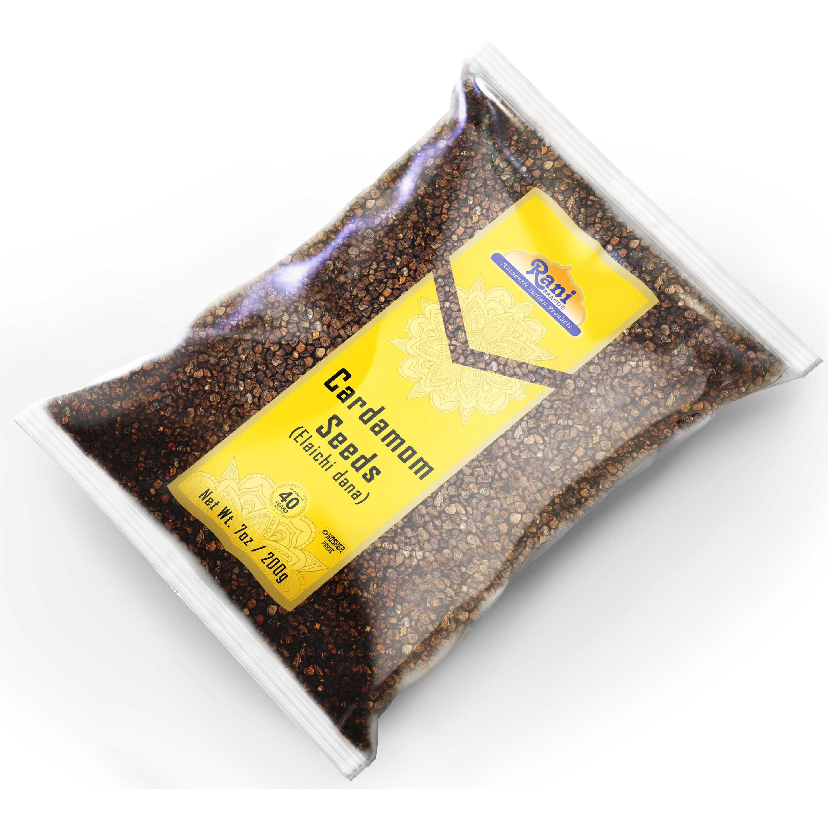 Rani Cardamom (Elachi) Decorticated Seeds Indian Spice 7oz (200g) ~ All Natural, Vegan, Gluten Friendly, NON-GMO, Kosher, Indian Origin