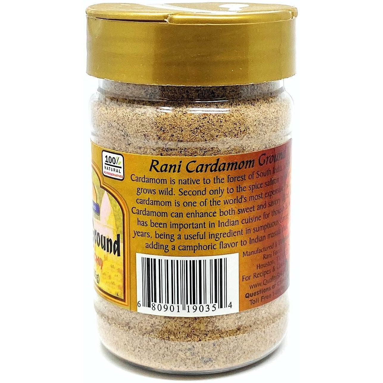 Rani Cardamom (Elachi) Ground, Powder Indian Spice 3oz (85g) PET Jar, Pack of 12 ~ All Natural, No Color Added, Gluten Friendly, Vegan, NON-GMO, Kosher, No Salt or Fillers