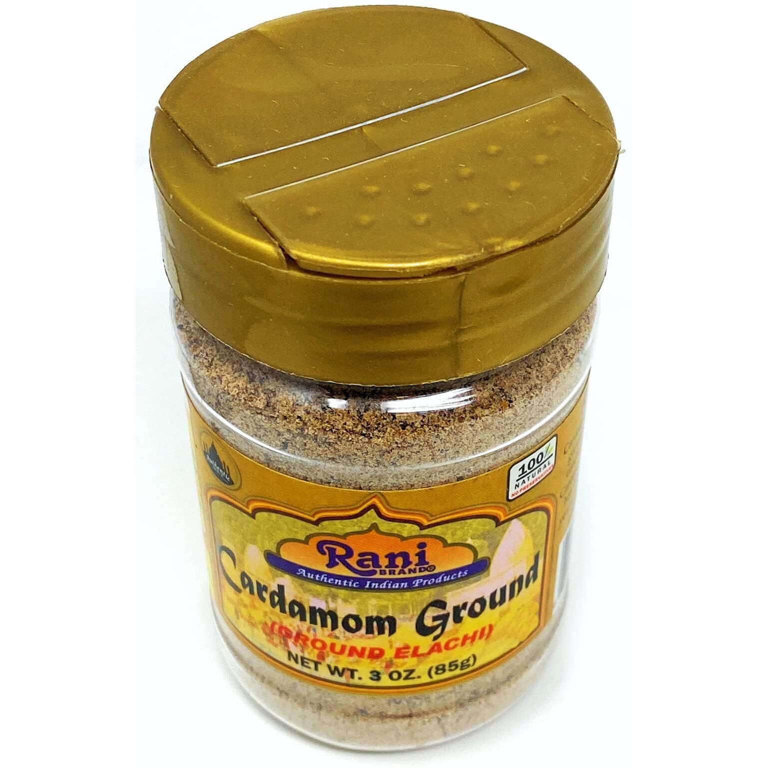 Rani Cardamom (Elachi) Ground, Powder Indian Spice 3oz (85g) PET Jar, Pack of 12 ~ All Natural, No Color Added, Gluten Friendly, Vegan, NON-GMO, Kosher, No Salt or Fillers