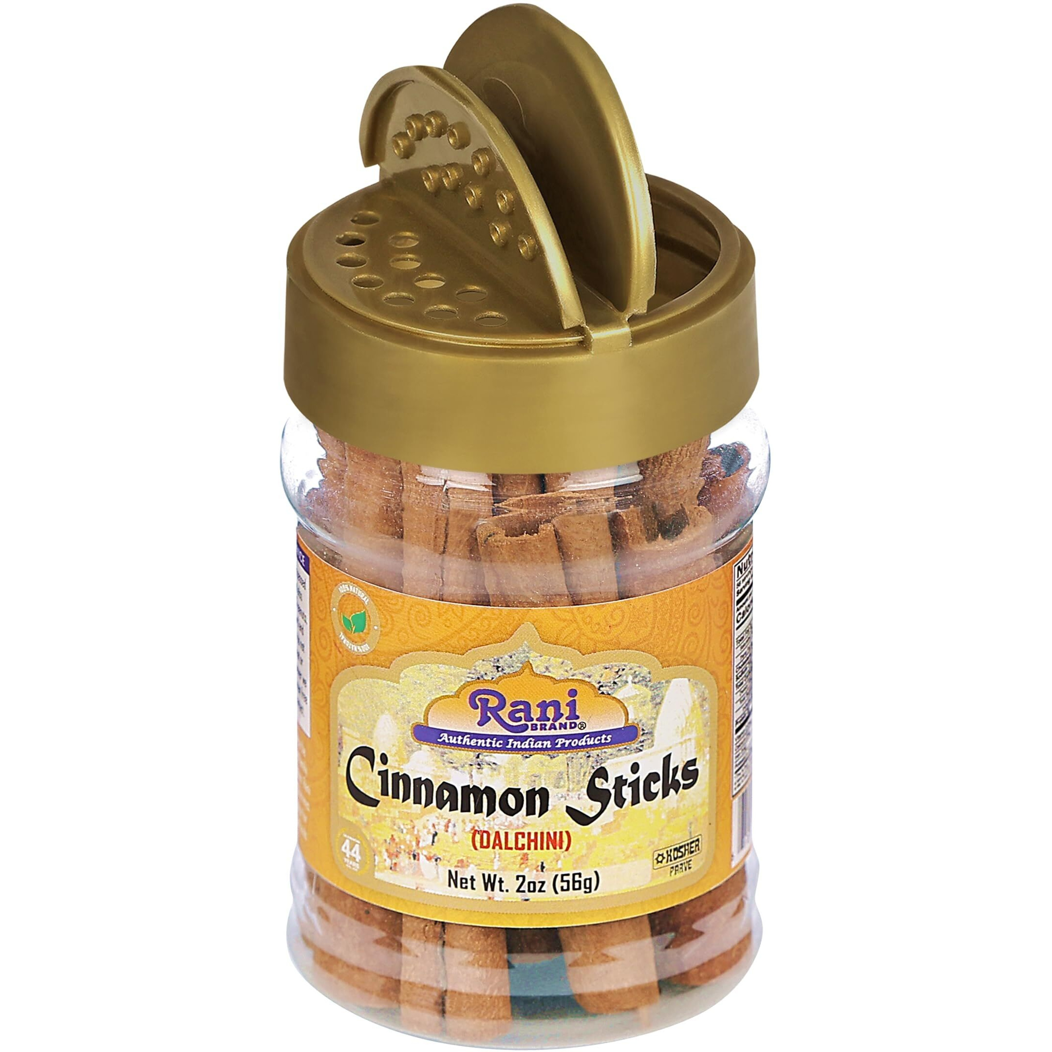 Rani Cinnamon Sticks 2oz (56g) PET Jar - 10-13 Sticks - Strong Aroma, Perfect for Baking, Cooking & Beverages, 3+ Inches Length - Cassia Saigon Cinnamon from Vietnam, Kosher