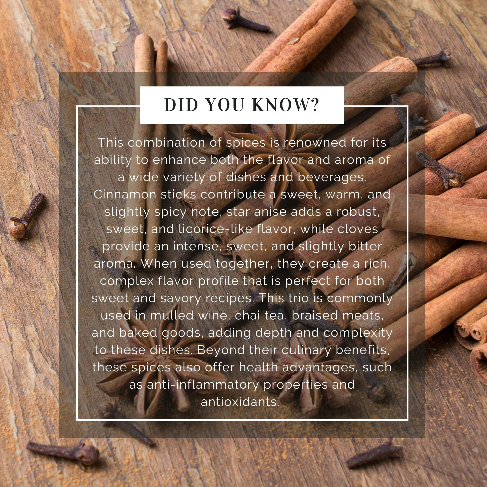 Rani Cinnamon Sticks, Star Anise & Whole Cloves 3.5oz (100g) Pack of 3 ~ Perfect for Baking, Cooking & Beverages ~ All Natural, Gluten Friendly, NON-GMO, Kosher, Vegan, Indian Origin