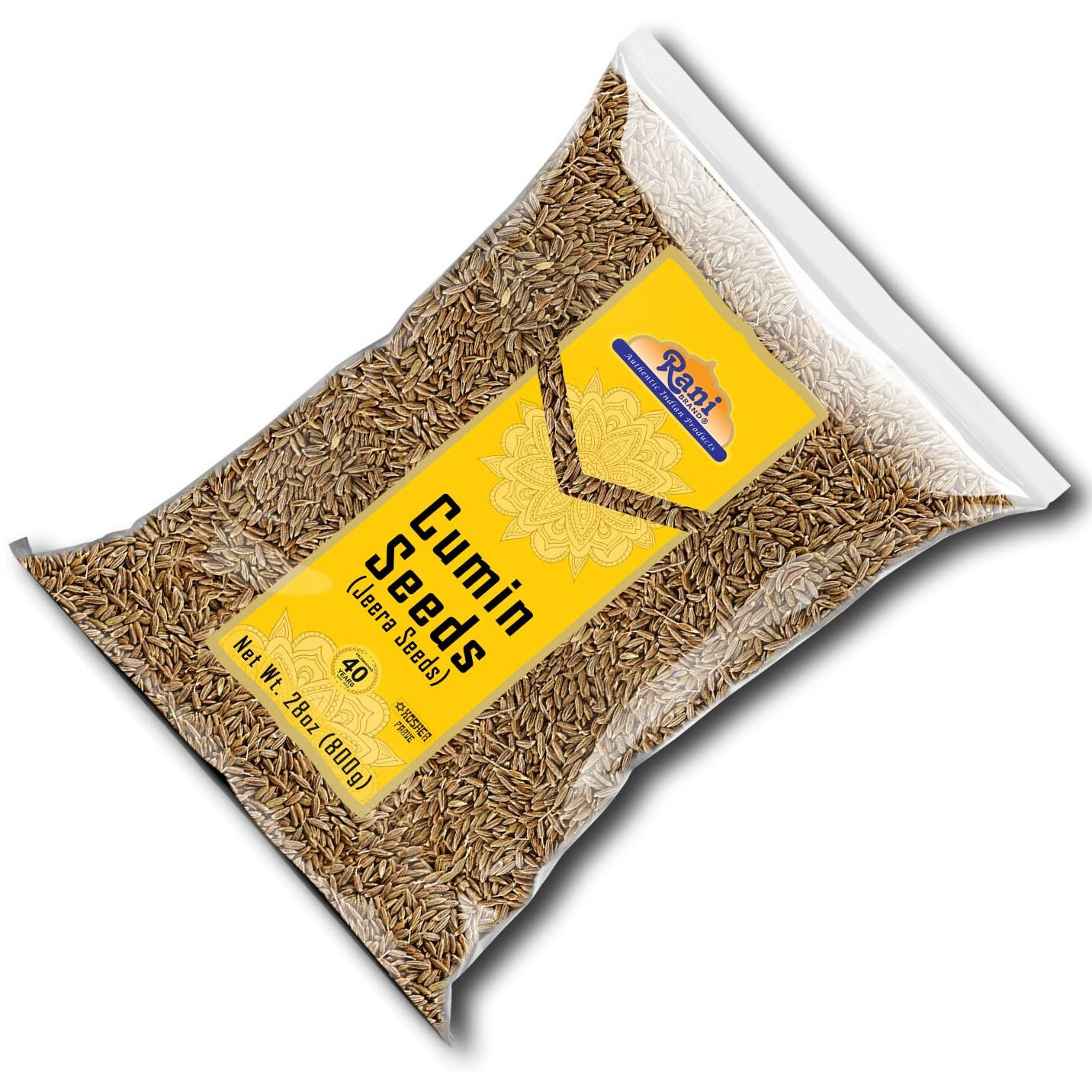 Rani Cumin Seeds Whole (Jeera) Spice 28oz (800g) ~ All Natural, Gluten Friendly, NON-GMO, Kosher, Vegan, Indian Origin