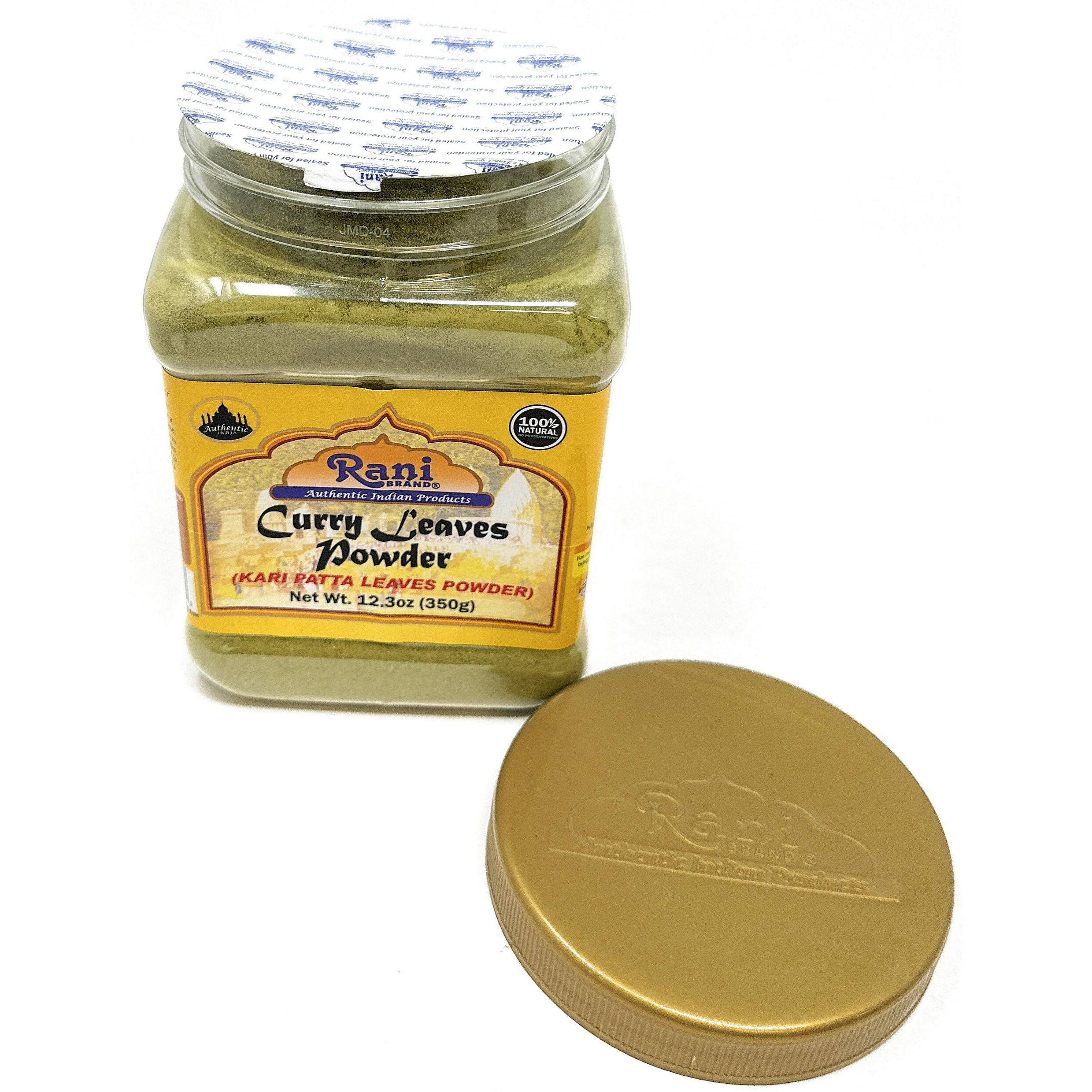 Rani Curry Leaves Powder (Kari Neem Patha) Indian Spice 12.3oz (350g) PET Jar ~ All Natural, Vegan, Gluten Friendly, NON-GMO, Indian Origin