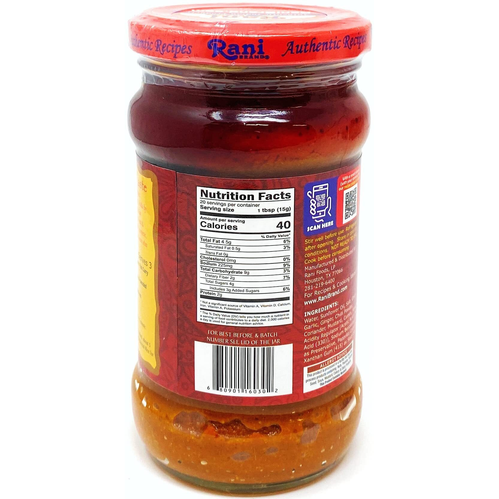 Rani Curry Paste HOT (Spice Paste) 10.5oz (300g) Glass Jar, Pack of 5+1 FREE ~ No Colors, All Natural, NON-GMO, Vegan, Gluten Free, Indian Origin