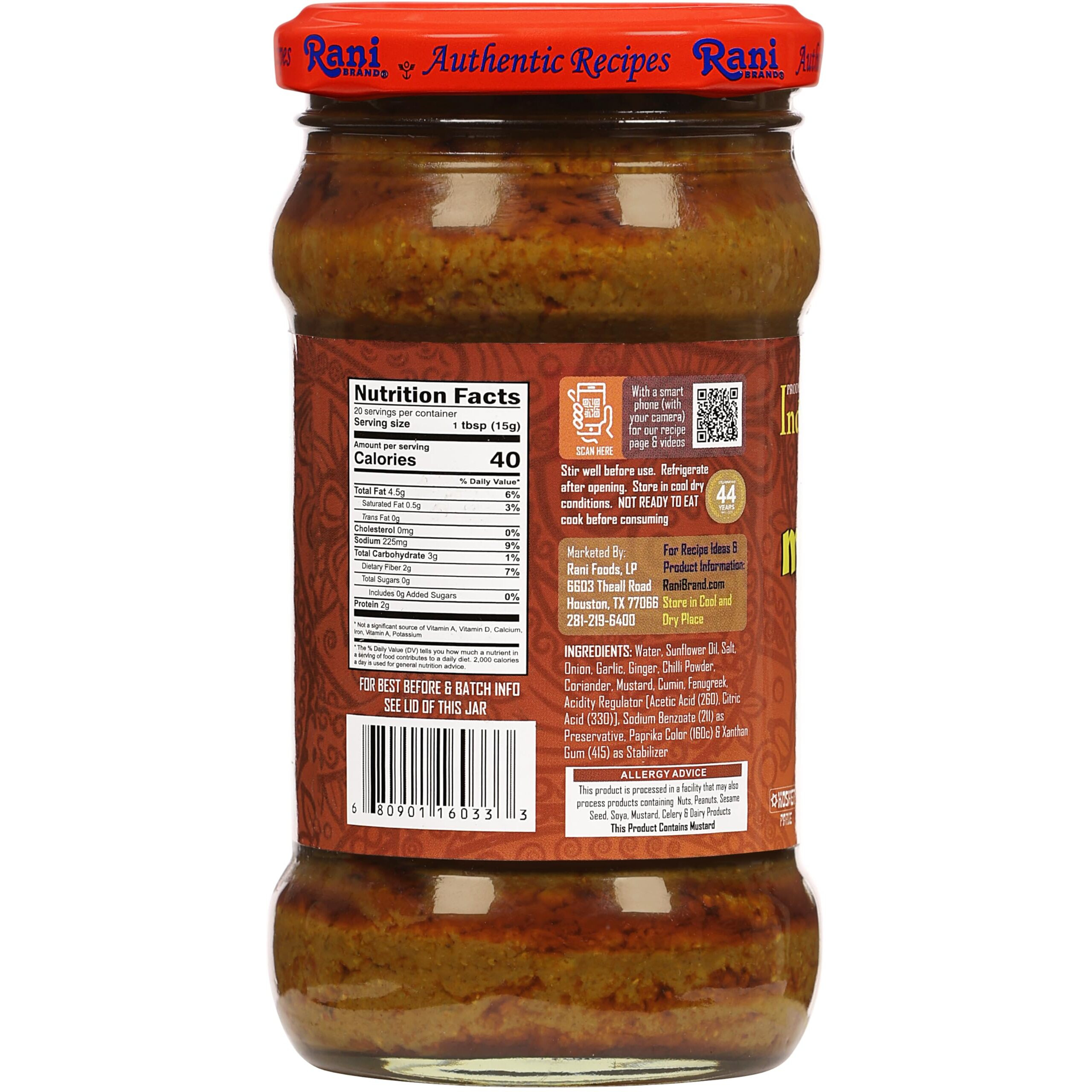 Rani Curry Paste MILD (Spice Paste) 10.5oz (300g) Glass Jar, Pack of 5+1 FREE ~ No Colors, All Natural, NON-GMO, Vegan, Gluten Free, Indian Origin