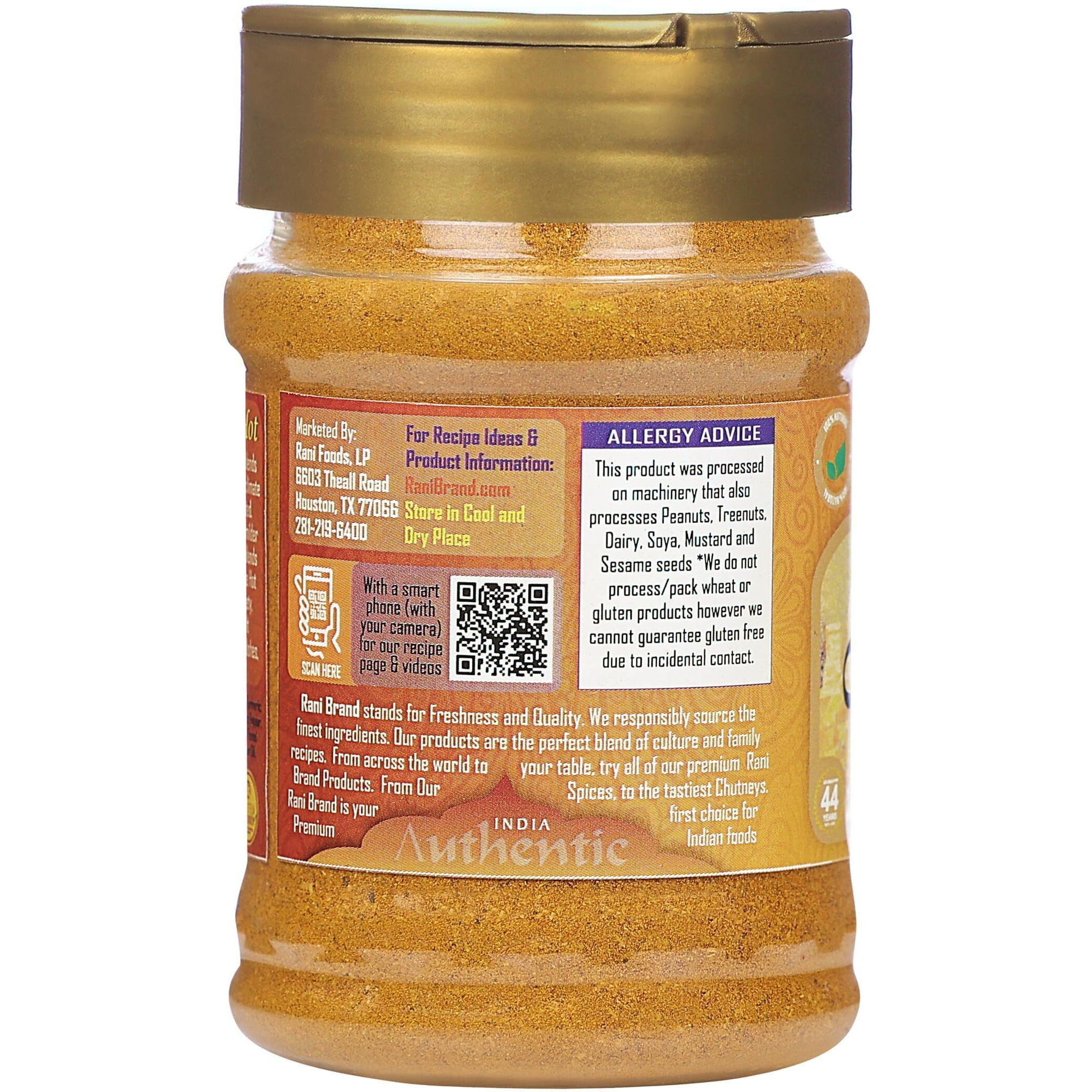 Rani Curry Powder Hot (11-Spice Authentic Indian Blend) 3oz (85g) PET Jar, Pack of 12 ~ All Natural, Salt-Free, Vegan, No Colors, Gluten Friendly, NON-GMO, Kosher, Indian Origin