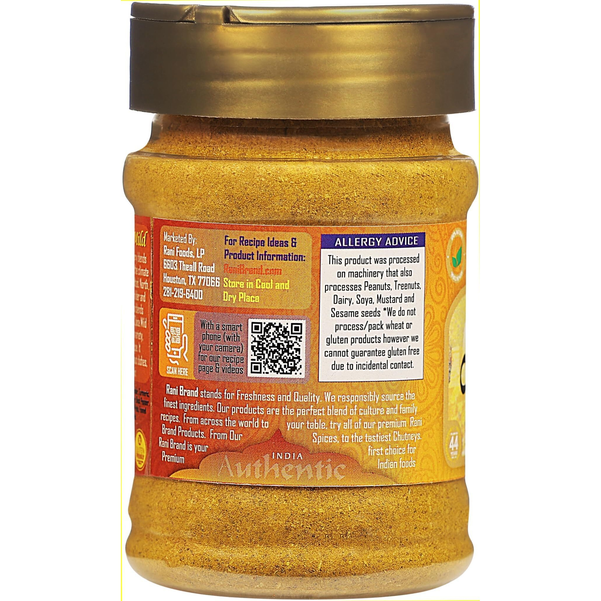 Rani Curry Powder Mild (10-Spice Authentic Indian Blend) 3oz (85g) PET Jar, Pack of 12 ~ All Natural, Salt-Free, NO Chili or Peppers, Vegan, Gluten Friendly, NON-GMO, Kosher, Indian Origin