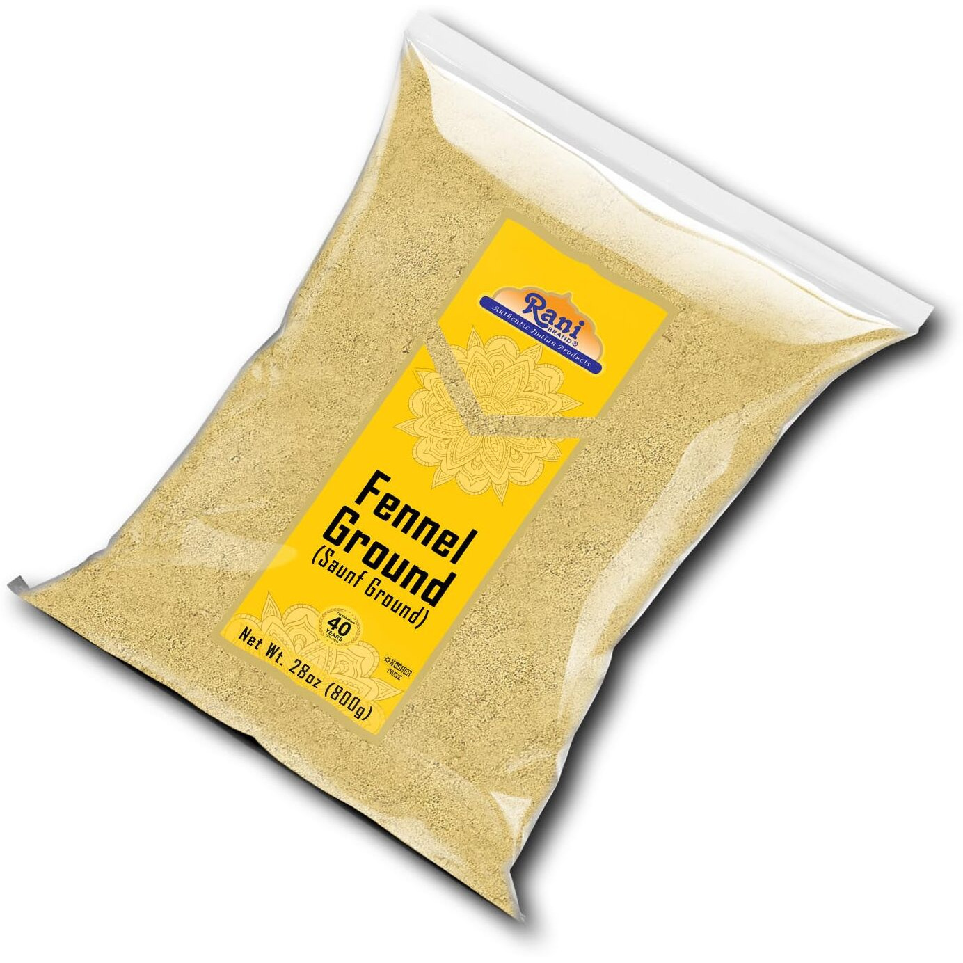 Rani Fennel Ground (Saunf) Powder Spice 28oz (1.75lbs) 800g ~ All Natural, Gluten Friendly, NON-GMO, Kosher, Kosher, Vegan, Indian Origin