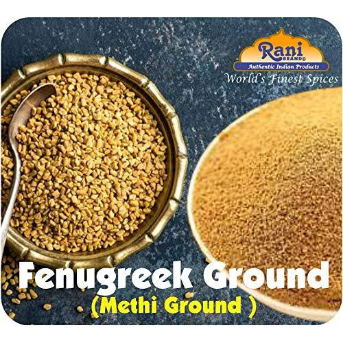 Rani Fenugreek (Methi) Seeds Ground Powder 16oz (1lb) 454g Jar, Trigonella foenum graecum ~ All Natural, Vegan, Gluten Friendly, Non-GMO, Kosher, Indian Origin, used in cooking & Ayurvedic spice