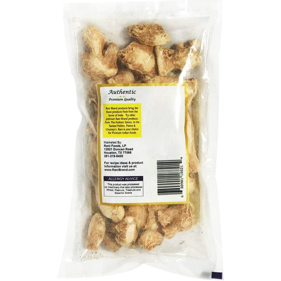 Rani Ginger (Adarak Sabut) Whole, Spice 3.5oz (100g) ~ All Natural, Vegan, Gluten Friendly, NON-GMO, Indian Origin