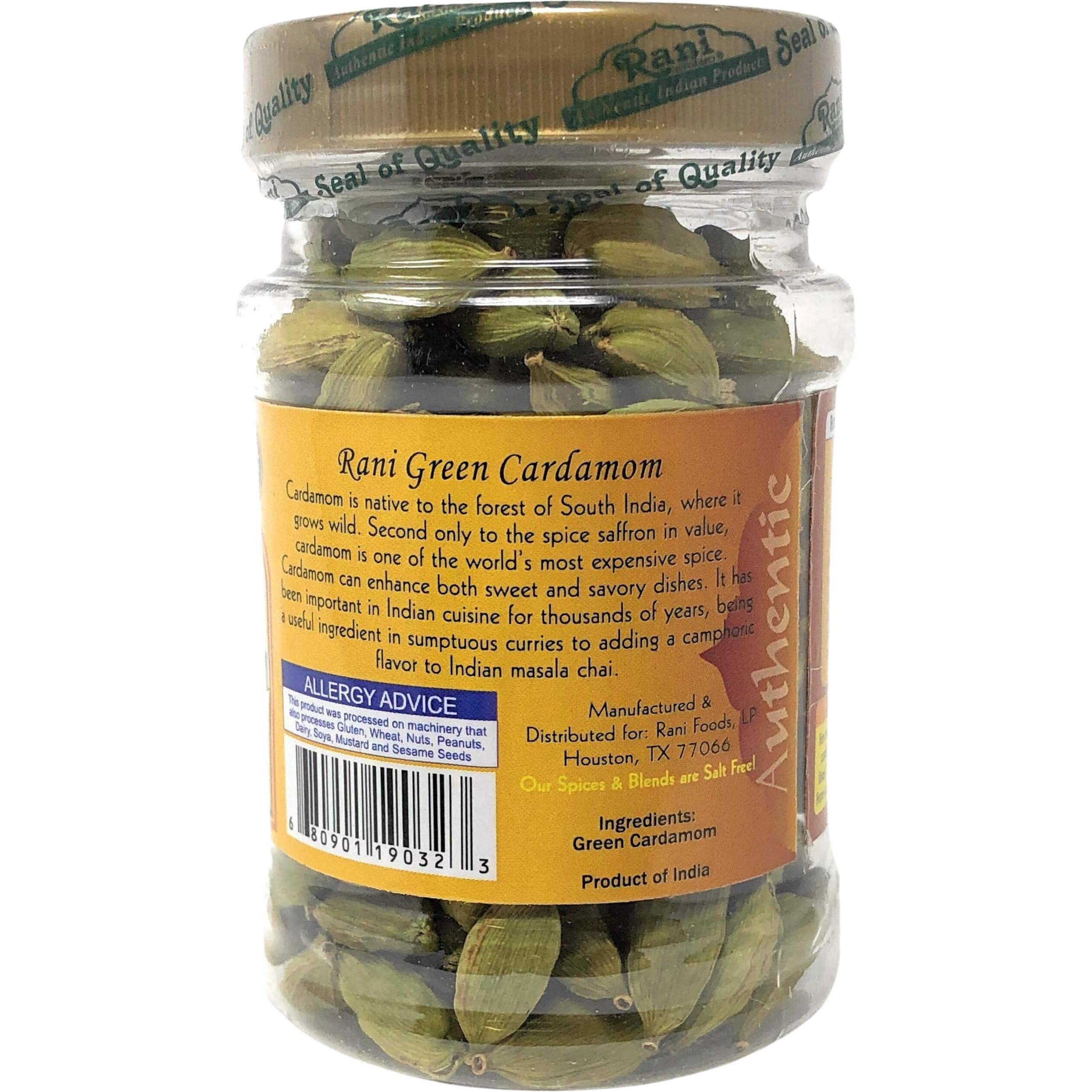 Rani Green Cardamom Pods Spice (Hari Elachi) 2oz (56g) PET Jar, Pack of 12 ~ All Natural, Vegan, Gluten Friendly, NON-GMO, Product of India
