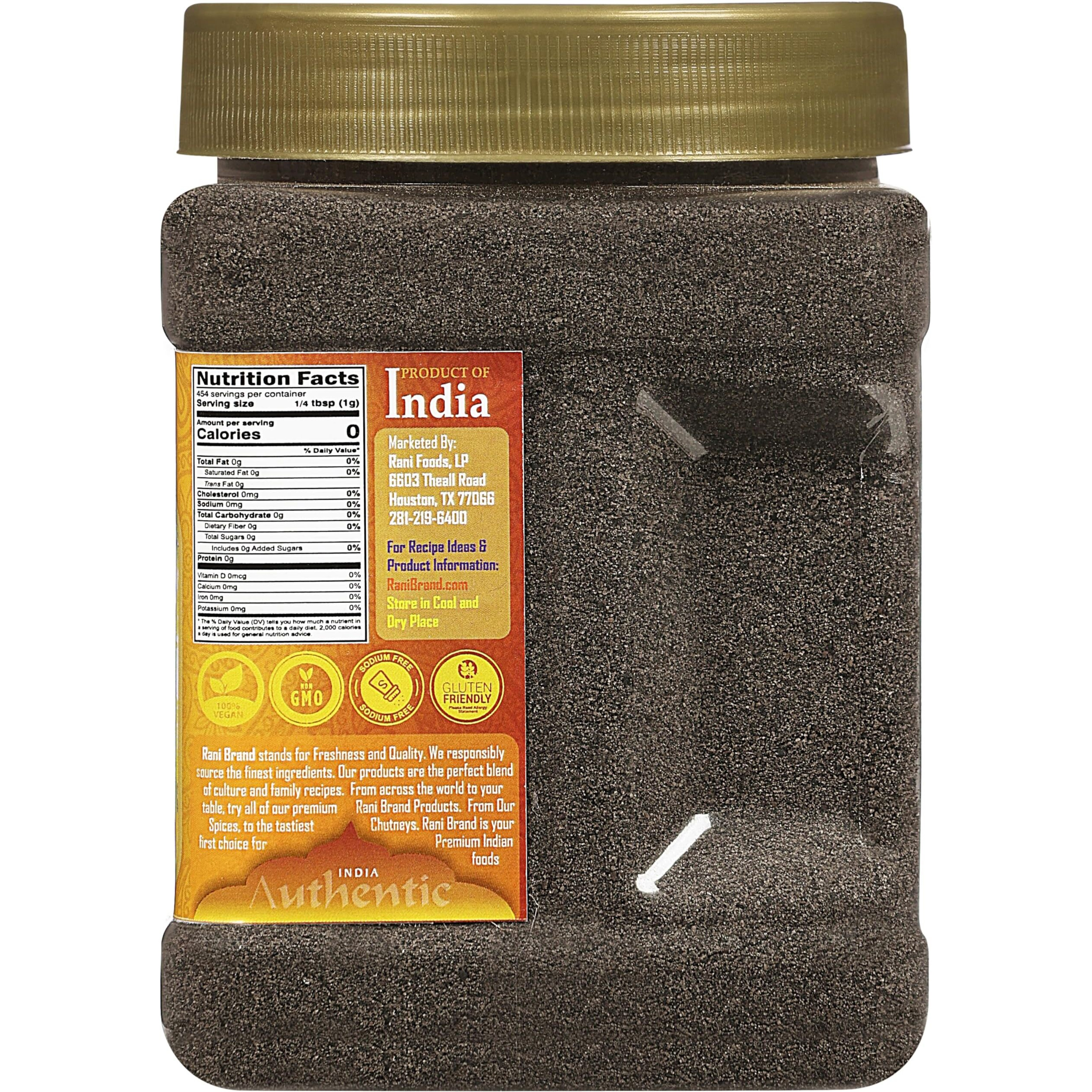 Rani Kalonji Powder(Black Seed, Nigella Sativa, Black Cumin) Ground, 16oz (1lb) 454g PET Jar ~ All Natural, Gluten Friendly, NON-GMO, Kosher, Vegan, Indian Origin