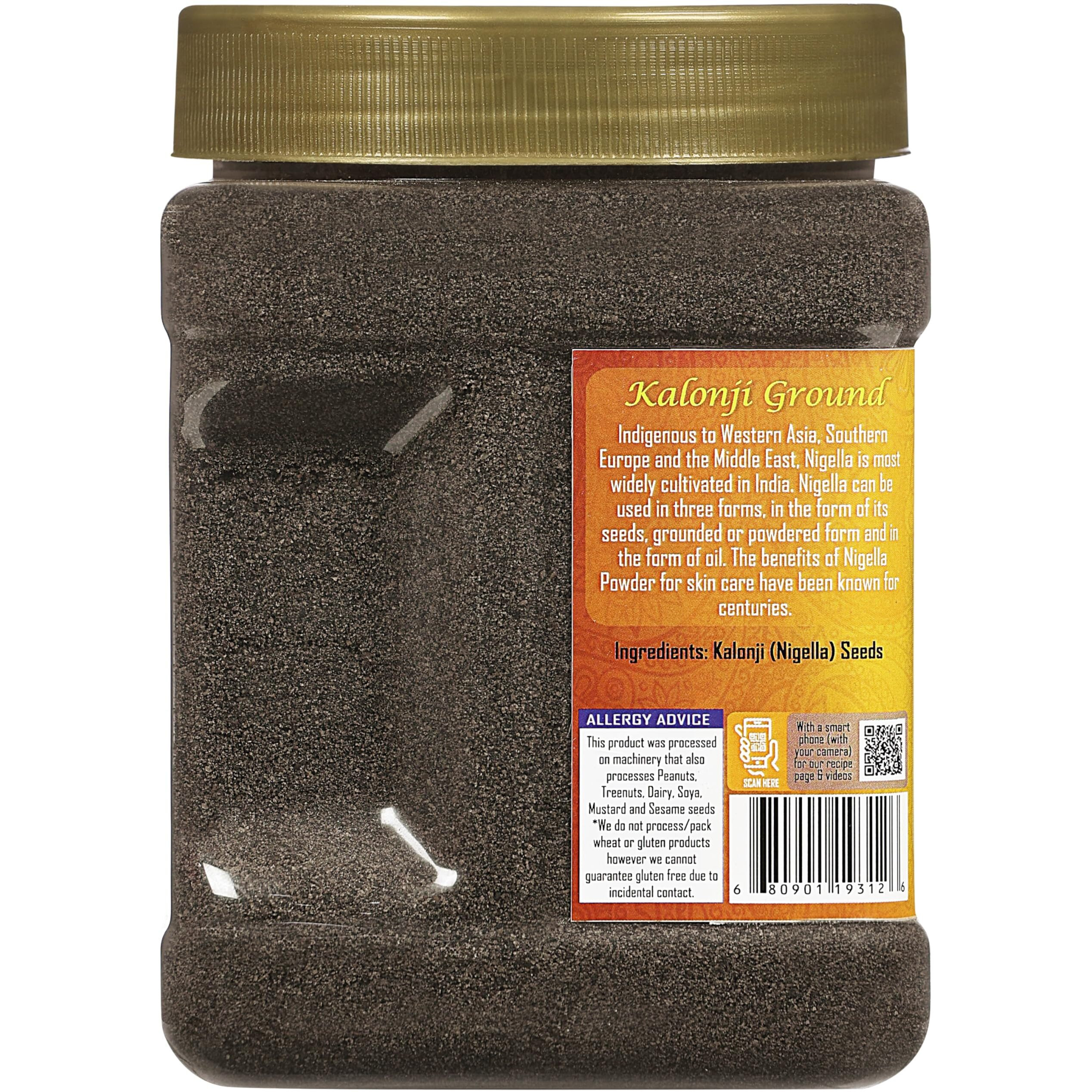 Rani Kalonji Powder(Black Seed, Nigella Sativa, Black Cumin) Ground, 16oz (1lb) 454g PET Jar ~ All Natural, Gluten Friendly, NON-GMO, Kosher, Vegan, Indian Origin