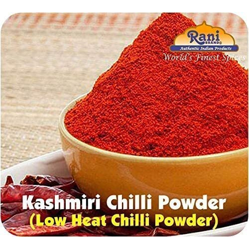 Rani Kashmiri Chilli Powder (Deggi Mirch, Low Heat) Ground Indian Spice 32oz (2lbs) 908g PET Jar ~ All Natural, Salt-Free, Vegan, Kosher, Gluten Friendly