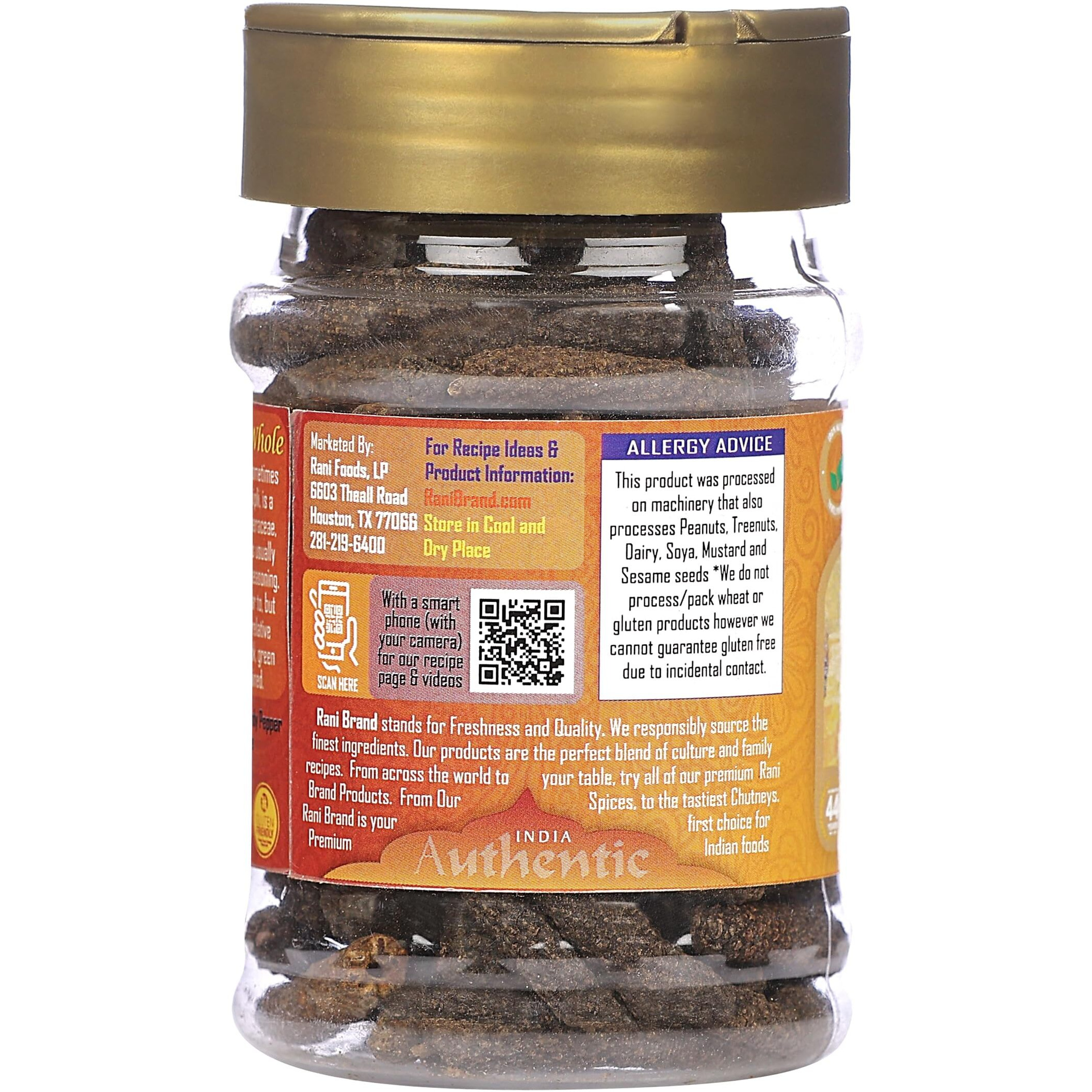 Rani Lindy Pepper Whole (Long Pepper, Piper Longum, Pipli) 3.88oz (110g) PET Jar ~ All Natural, Gluten Friendly, NON-GMO, Vegan, Indian Origin