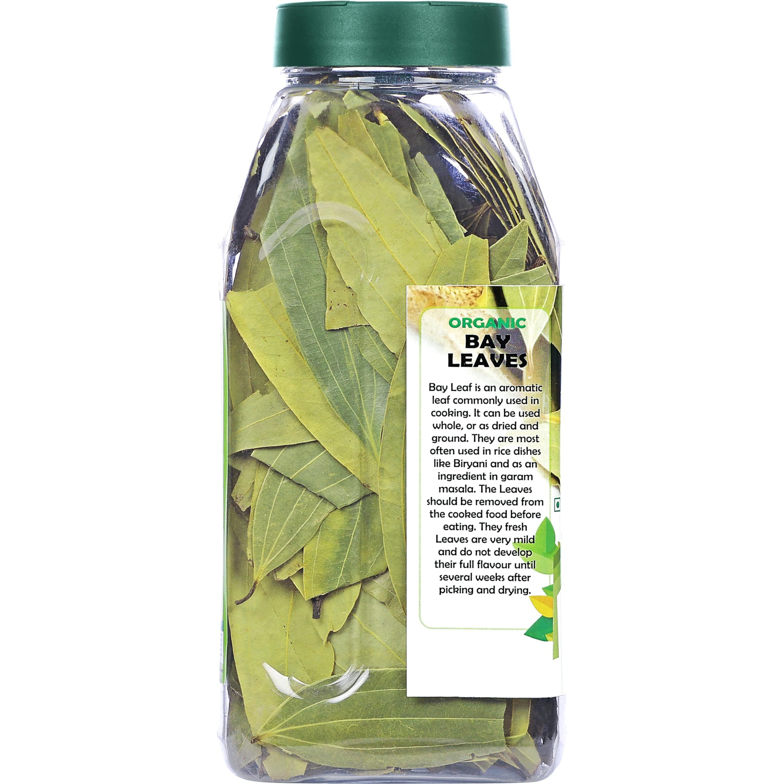 Rani Organic Bay Leaves (Tej Patta) Whole Spice Hand Selected Extra Large 2.5oz (70g) PET Jar ~ All Natural, Gluten Friendly, NON-GMO, Vegan, Indian Origin, USDA Certified Organic