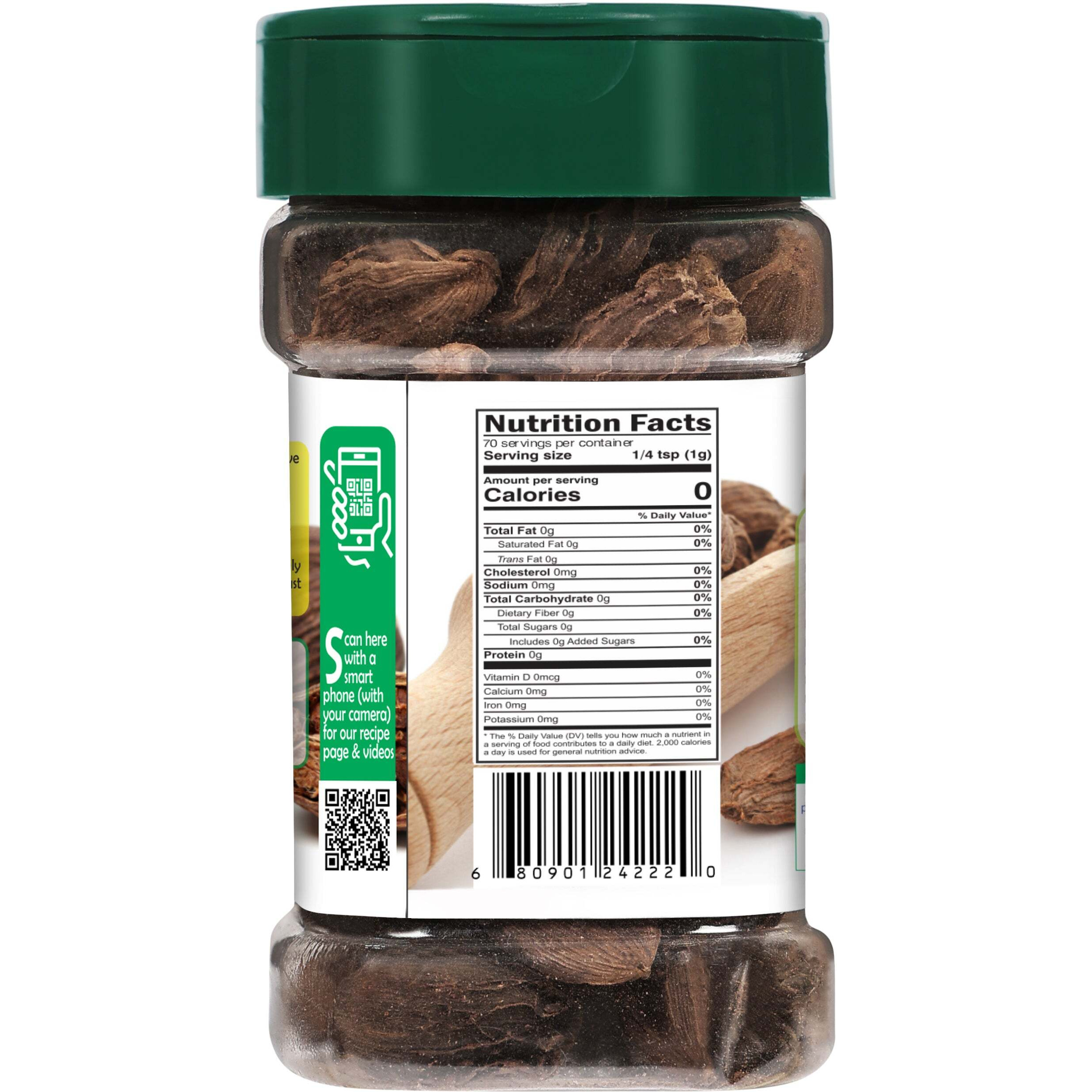 Rani Organic Black Cardamom Pods (Kali Elachi) Whole Indian Spice 2.11oz (60g) PET Jar ~ All Natural, Vegan, Gluten Friendly, NON-GMO, Indian Origin, USDA Certified Organic
