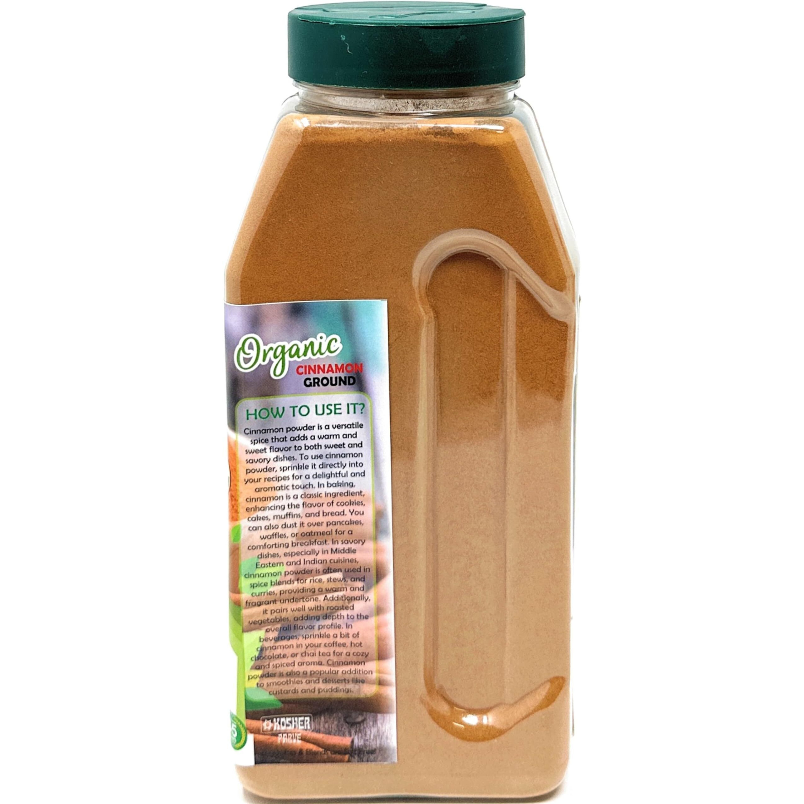 Rani Organic Cinnamon Powder (Ground) Spice 16oz (1lb) 454g PET Jar ~ All Natural, Salt-Free, Vegan, No Colors, Gluten Friendly, NON-GMO, Kosher, USDA Certified Organic