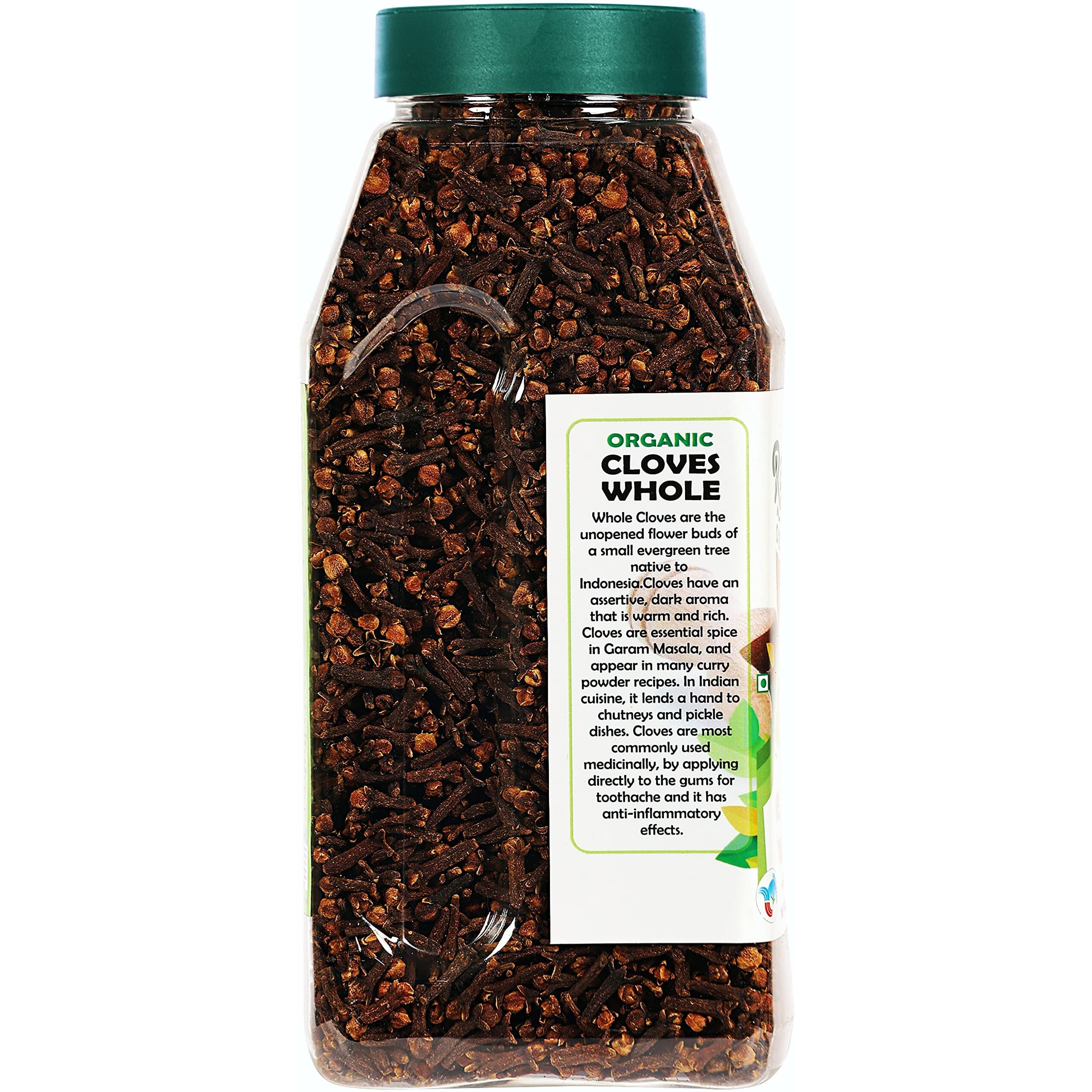 Rani Organic Cloves Whole (Laung Sabut) 12oz (340g) PET Jar, Great for Food, Tea, Pomander Balls and Potpourri ~ All Natural, Vegan, Gluten Friendly, Indian Origin, USDA Certified Organic