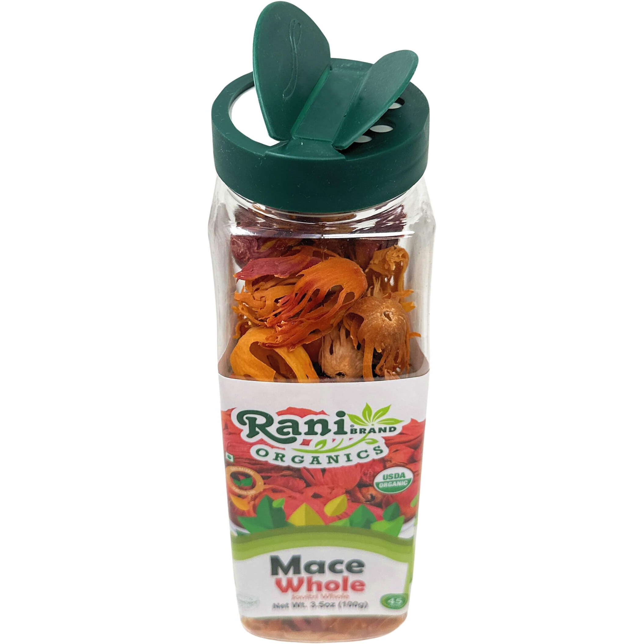Rani Organic Mace Whole (Javathri), Spice 3.5oz (100g) PET Jar ~ All Natural, Vegan, Gluten Friendly, NON-GMO, Kosher, Indian Origin, USDA Certified Organic