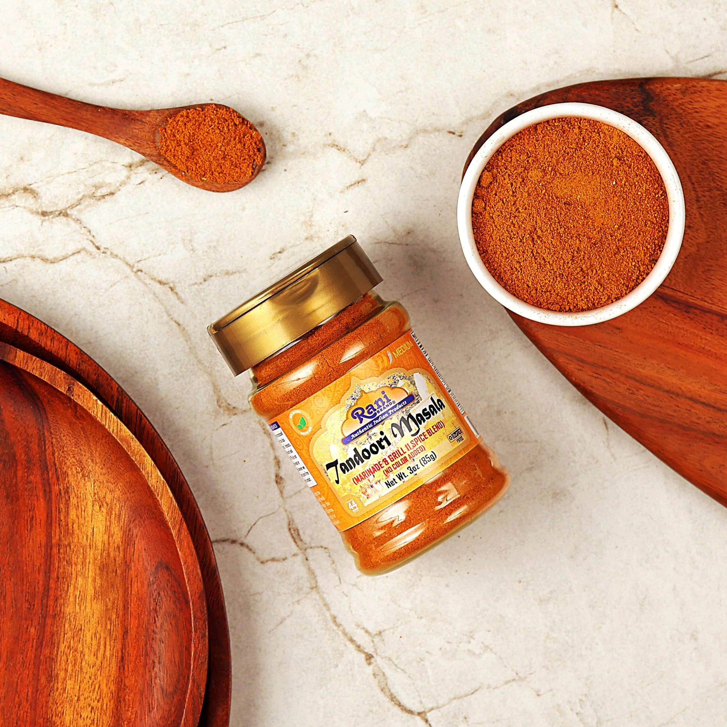 Rani Tandoori Masala (Natural, No Colors Added) Indian 11-Spice Blend 3oz (85g) PET Jar, Pack of 12 ~ Salt Free, Vegan, Gluten Friendly, NON-GMO, Kosher, Indian Origin (Size 3oz (85g))