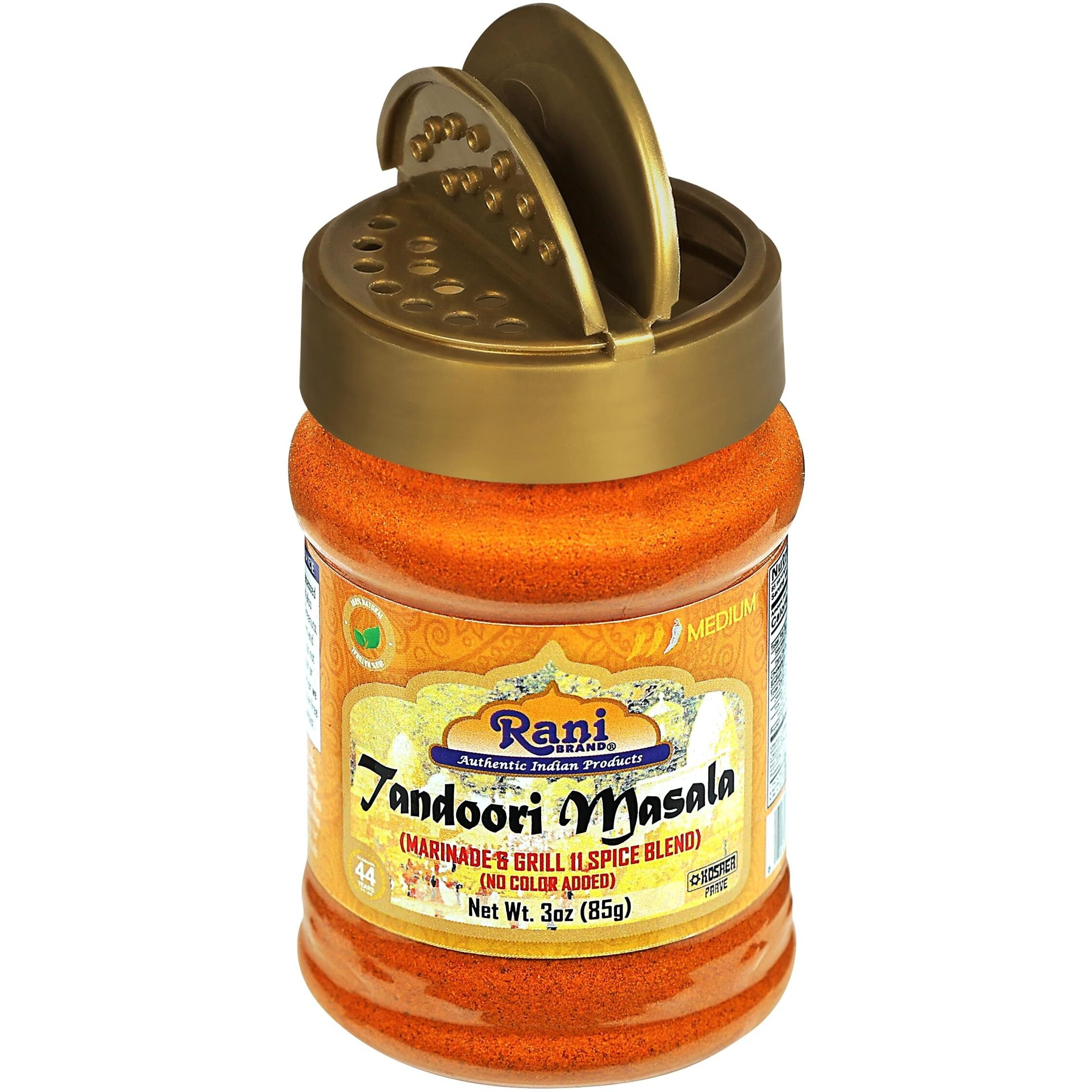 Rani Tandoori Masala (Natural, No Colors Added) Indian 11-Spice Blend 3oz (85g) PET Jar, Pack of 12 ~ Salt Free, Vegan, Gluten Friendly, NON-GMO, Kosher, Indian Origin (Size 3oz (85g))