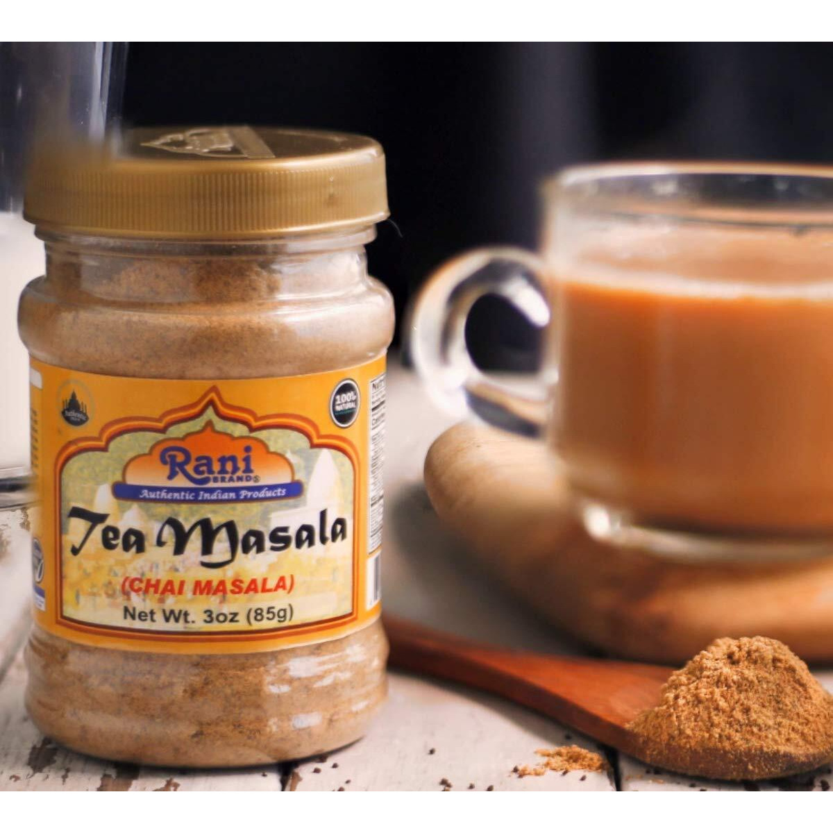 Rani Tea (Chai) Masala Indian Spice Blend 16oz (1lb) 454g Bulk PET Jar ~ All Natural, Vegan, Gluten Friendly, Salt & Sugar Free, NON-GMO, No Colors, Indian Origin (Size 16oz (1lb) 454g)