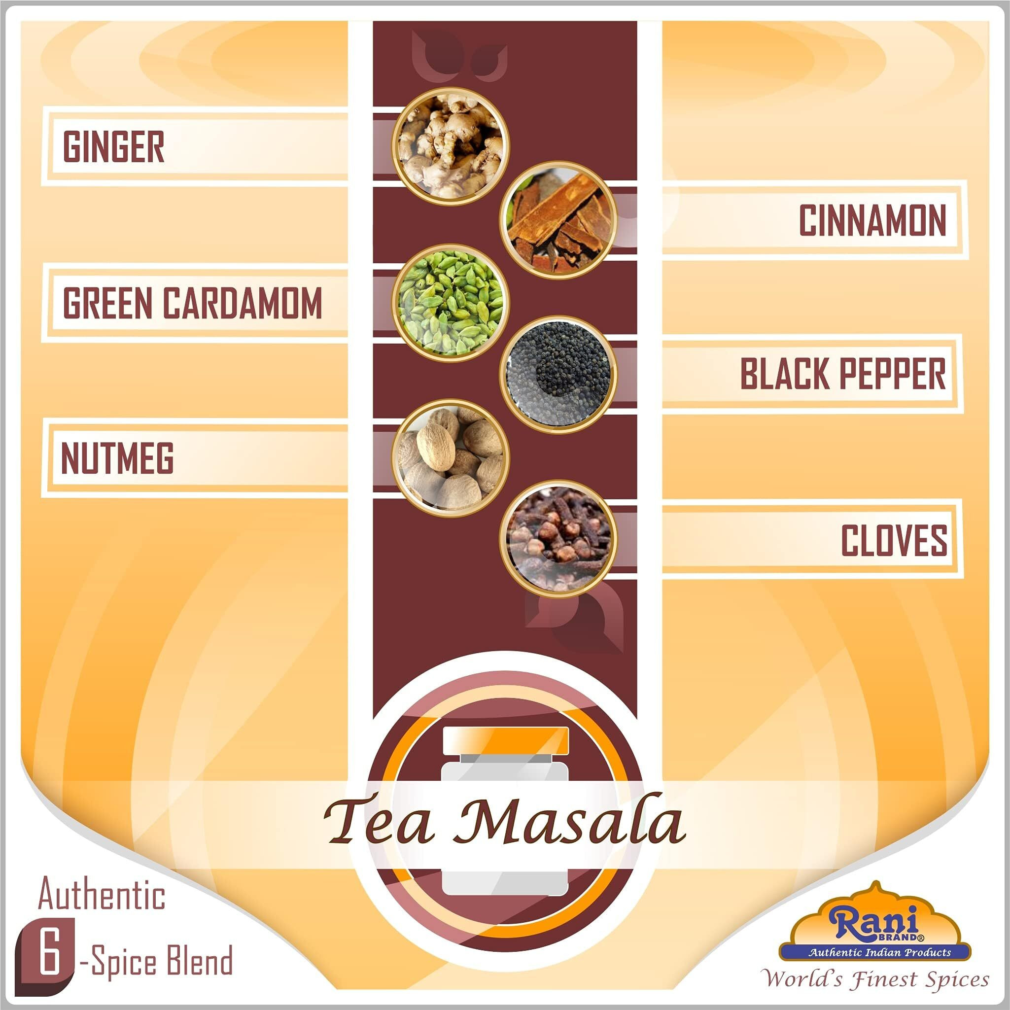 Rani Tea (Chai) Masala Indian Spice Blend 3oz (85g) PET Jar, Pack of 12 ~ All Natural, Vegan, Gluten Friendly, Salt & Sugar Free, NON-GMO, No Colors, Indian Origin (Size 3oz (85g))