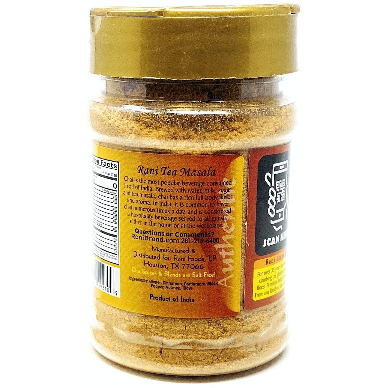 Rani Tea (Chai) Masala Indian Spice Blend 3oz (85g) PET Jar, Pack of 12 ~ All Natural, Vegan, Gluten Friendly, Salt & Sugar Free, NON-GMO, No Colors, Indian Origin (Size 3oz (85g))
