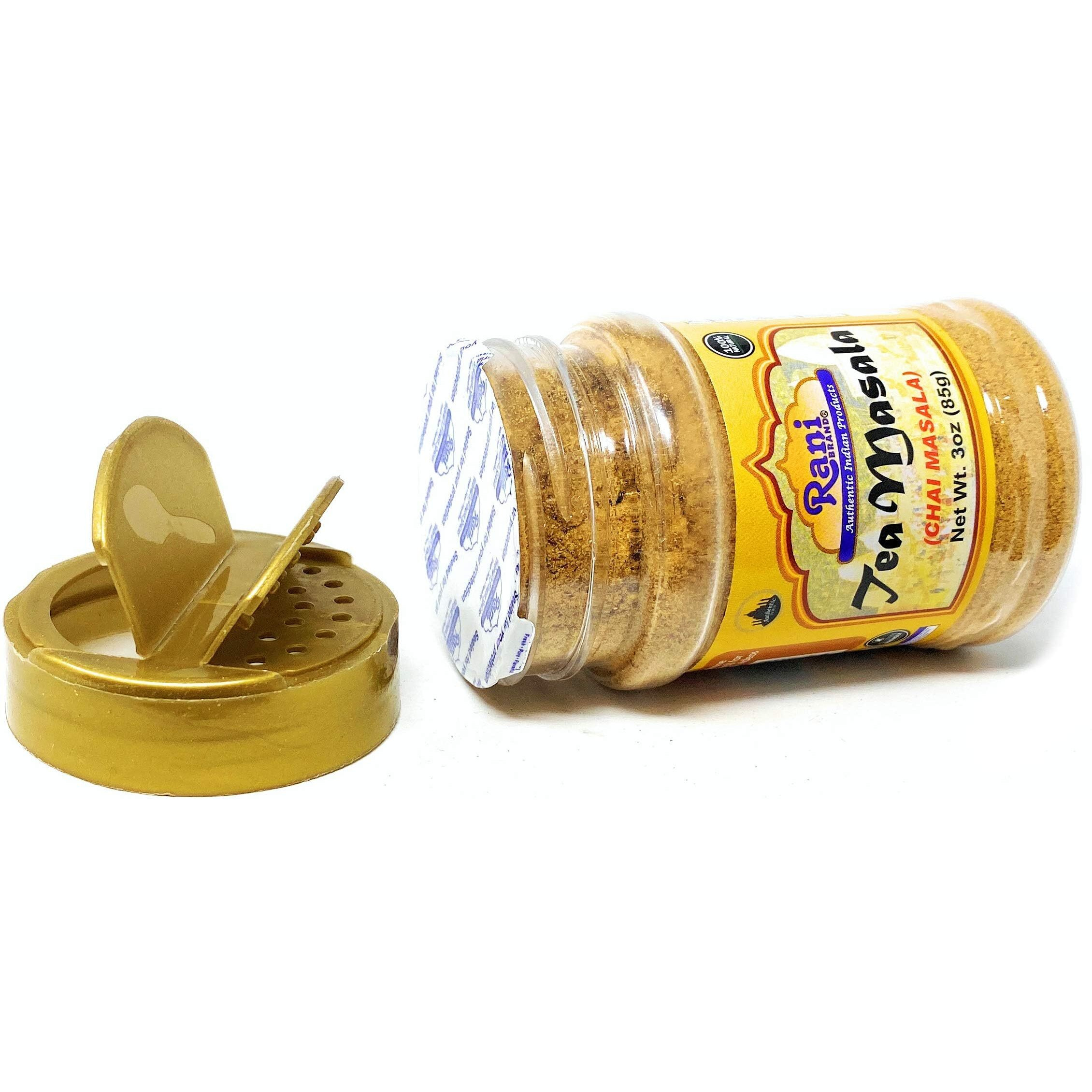 Rani Tea (Chai) Masala Indian Spice Blend 3oz (85g) PET Jar, Pack of 12 ~ All Natural, Vegan, Gluten Friendly, Salt & Sugar Free, NON-GMO, No Colors, Indian Origin (Size 3oz (85g))