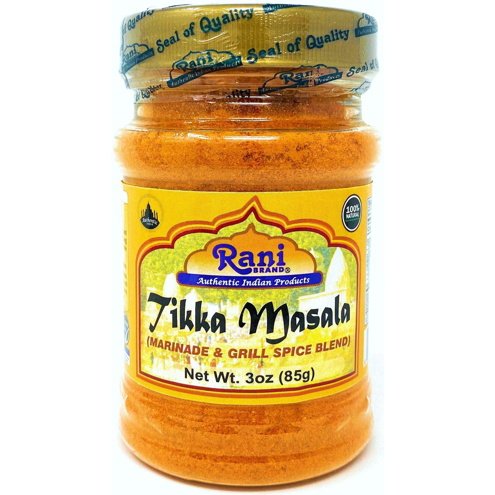 Rani Tikka Masala Indian 7-Spice Blend 3oz (85g) PET Jar, Pack of 12 ~ All Natural, Salt-Free, Vegan, No Colors, Gluten Friendly, NON-GMO, Indian Origin (Size 3oz (85g))
