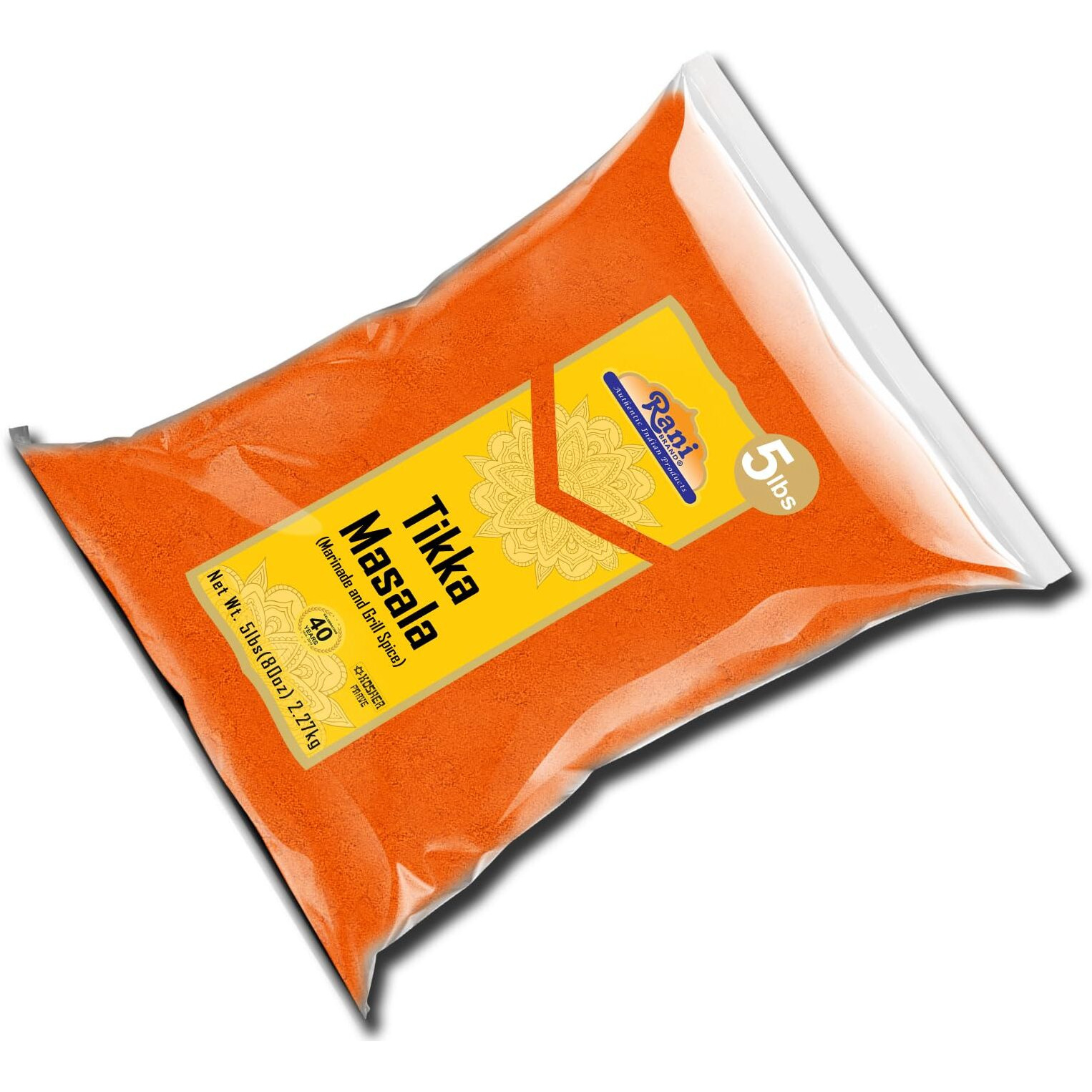 Rani Tikka Masala Indian 7-Spice Blend 80oz (5lbs) 2.27kg Bulk ~ All Natural, Salt-Free, Vegan, No Colors, Gluten Friendly, NON-GMO, Kosher, Indian Origin (Size 80oz (5lbs) 2.27kg)