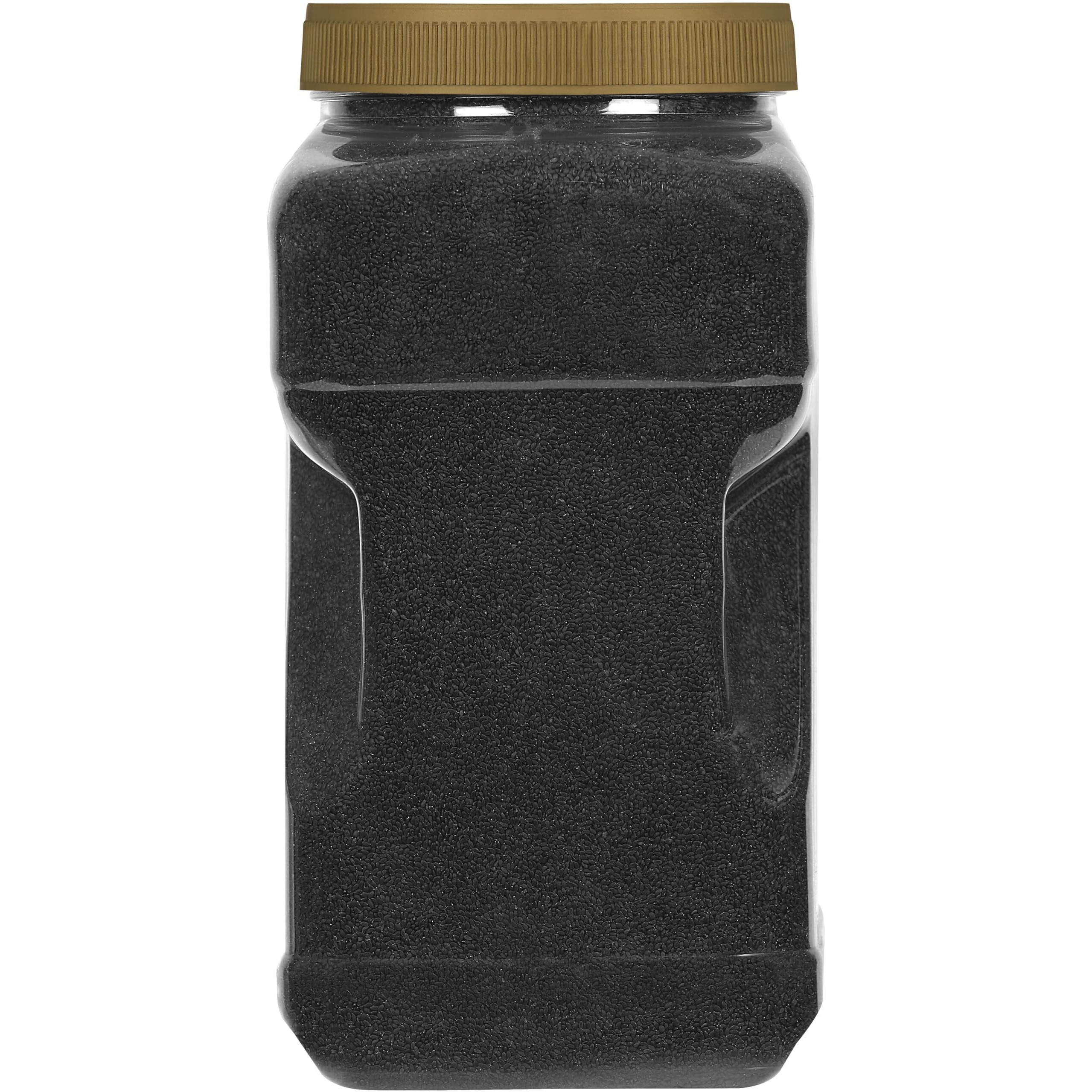 Rani Tukmaria (Holy Basil Seeds) 80oz (5lbs) 2.27kg, PET Jar, Used for Falooda / Sabja Dessert, Spice & Ayurveda Herbal ~ All Natural, Gluten Friendly, NON-GMO, Kosher, Vegan, Indian Origin (Size 80oz (5lbs) 2.27kg)