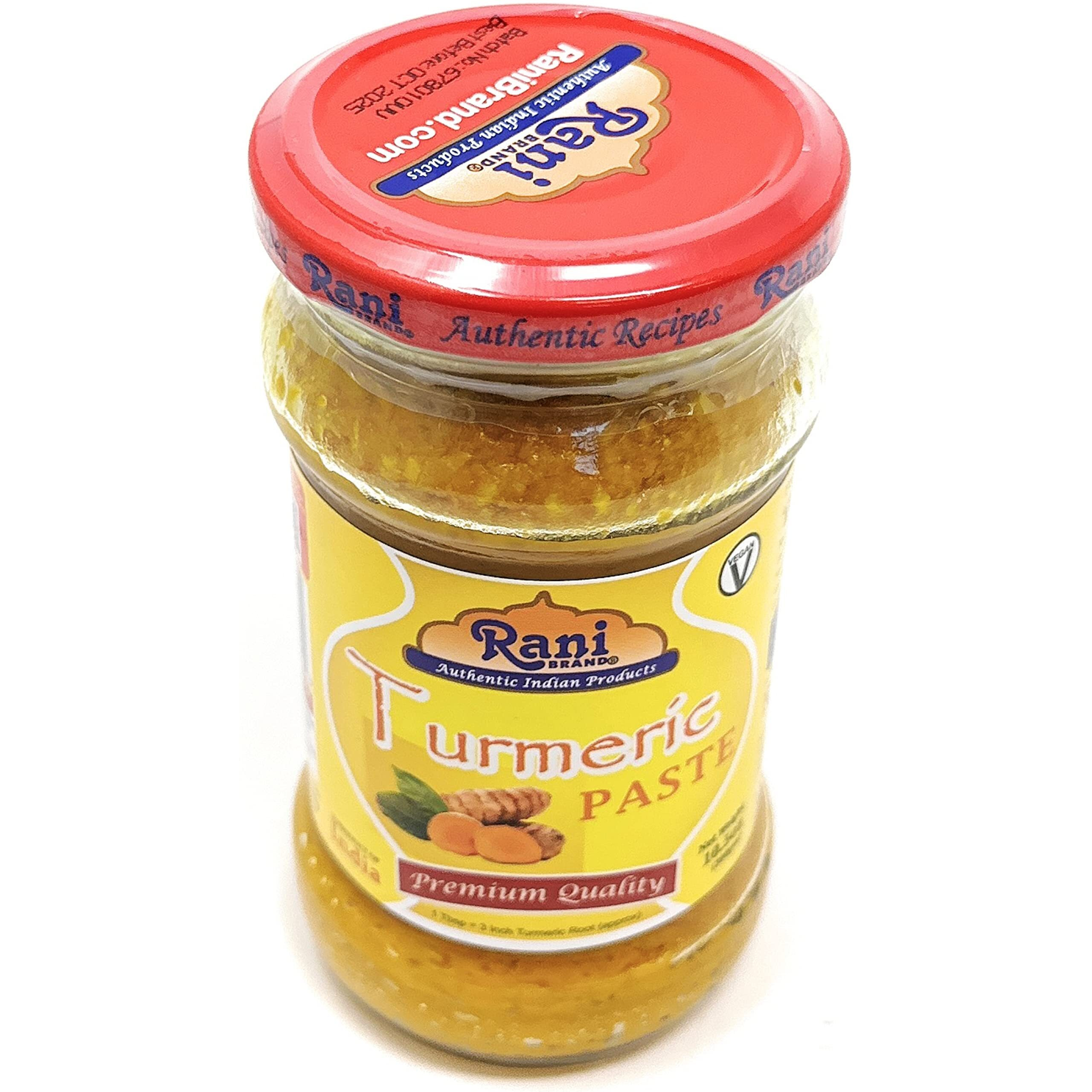 Rani Turmeric (Haldi) Paste 10.5oz (300g) Glass Jar ~ All Natural, Vegan, Gluten Free, NON-GMO, No Colors, Indian Origin (Size 10.5oz (300g))