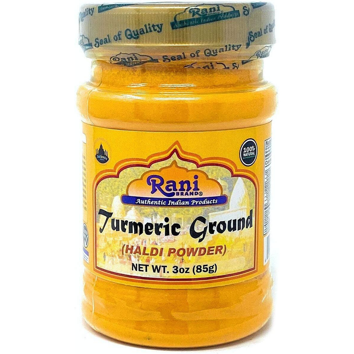 Rani Turmeric (Haldi) Root Powder Spice, (High Curcumin Content) 3oz (85g) PET Jar, Pack of 12 ~ All Natural, 100% Pure, Salt Free, Vegan, Gluten Friendly, NON-GMO, Indian Origin (Size 3oz (85g))
