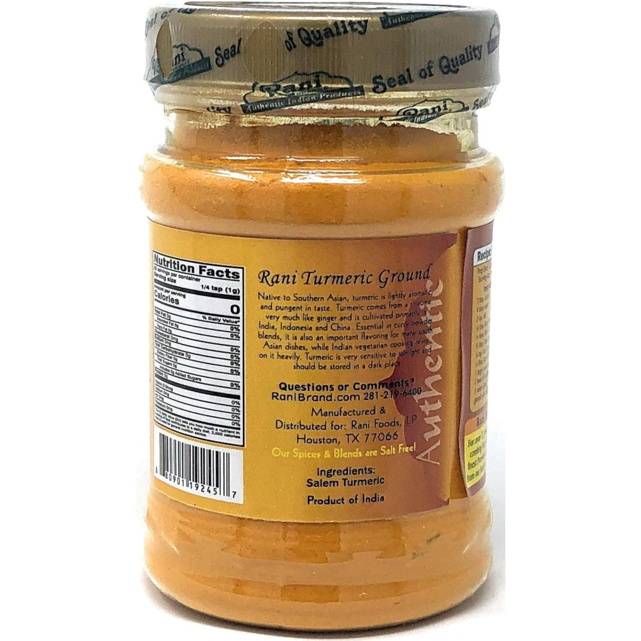 Rani Turmeric (Haldi) Root Powder Spice, (High Curcumin Content) 3oz (85g) PET Jar, Pack of 12 ~ All Natural, 100% Pure, Salt Free, Vegan, Gluten Friendly, NON-GMO, Indian Origin (Size 3oz (85g))