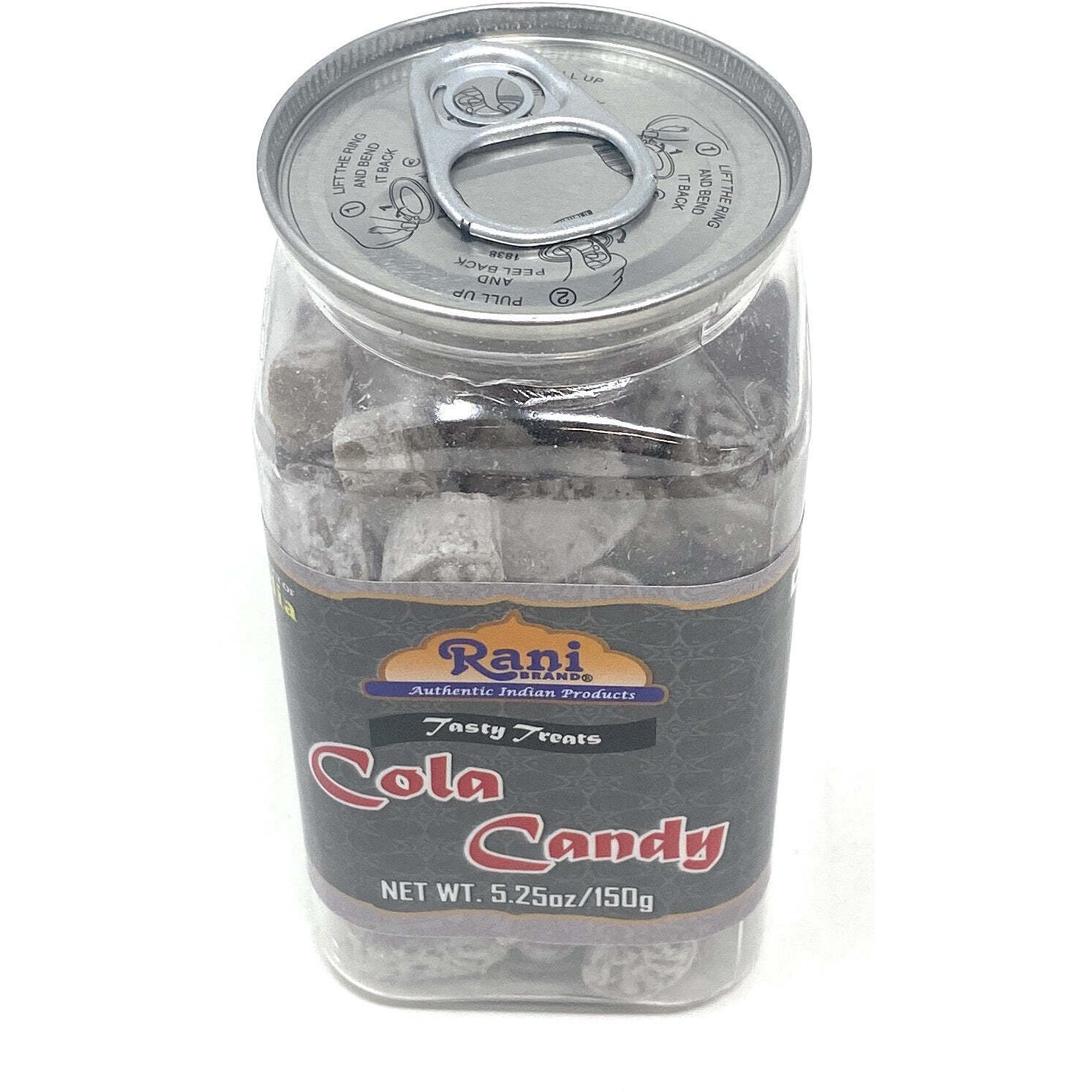 Rani Cola Candy 5.25oz (150g) Vacuum Sealed, Easy Open Top, Resealable Container ~ Indian Tasty Treats, Vegan, Gluten Friendly, NON-GMO, Indian Origin